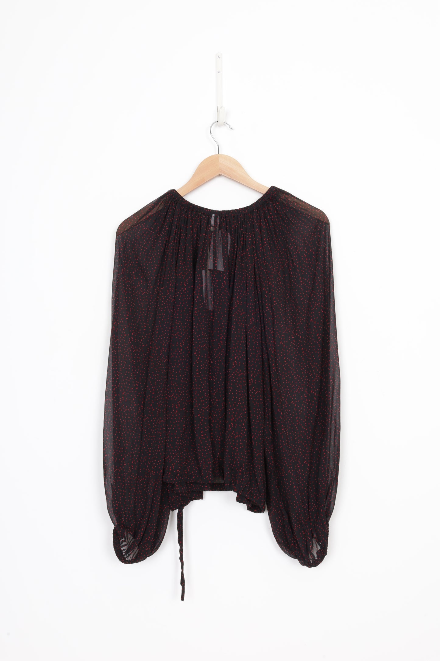 ellis Womens Black Blouse Size 8