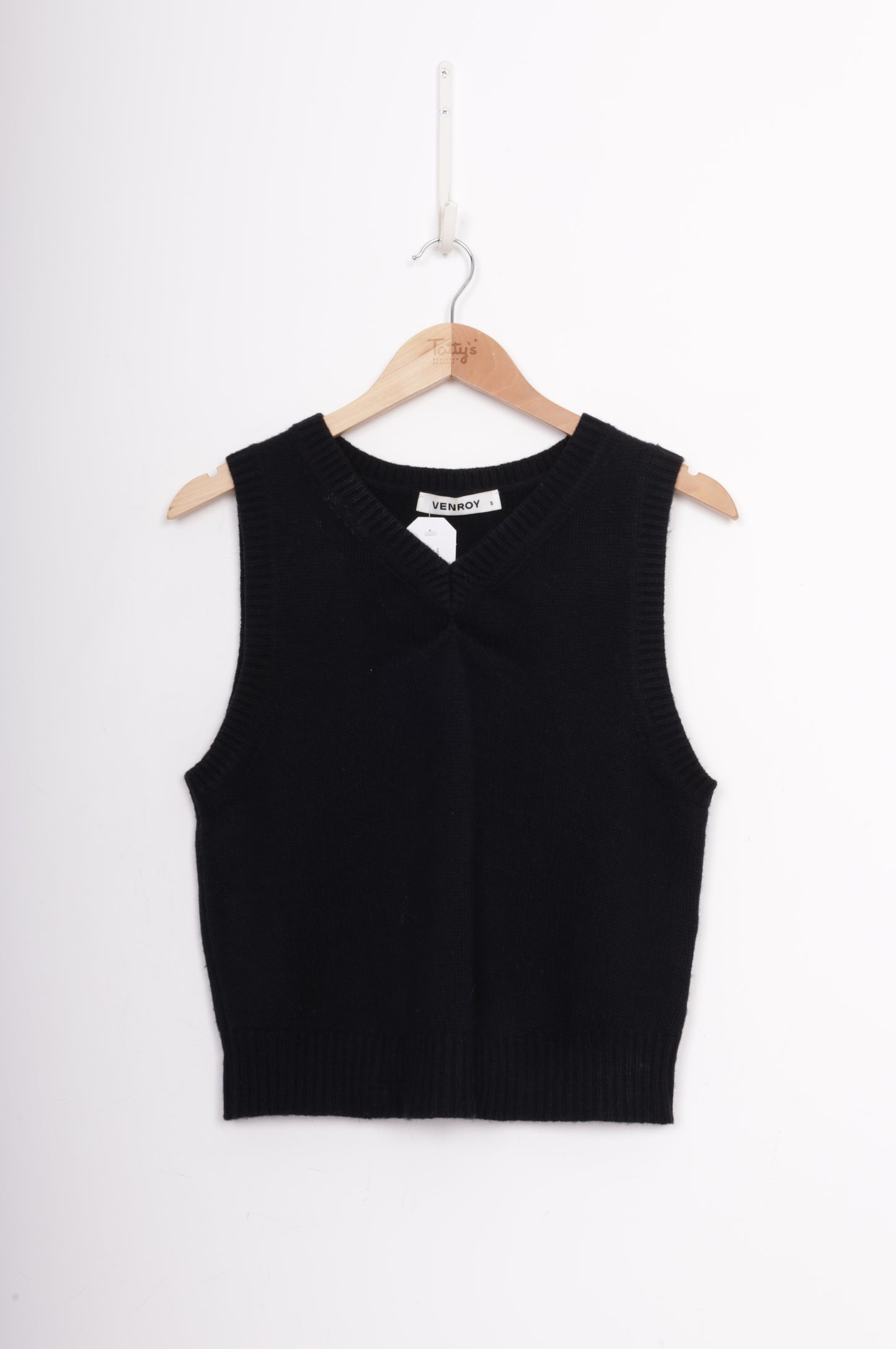 Venroy Womens Black Vest Size S