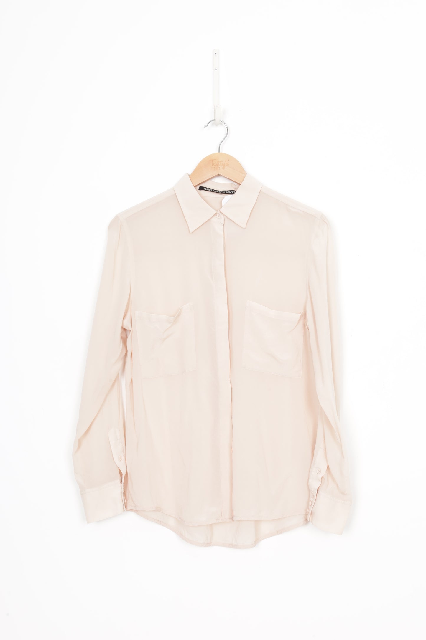 Turet Kneufermann Womens Beige Shirt Size L