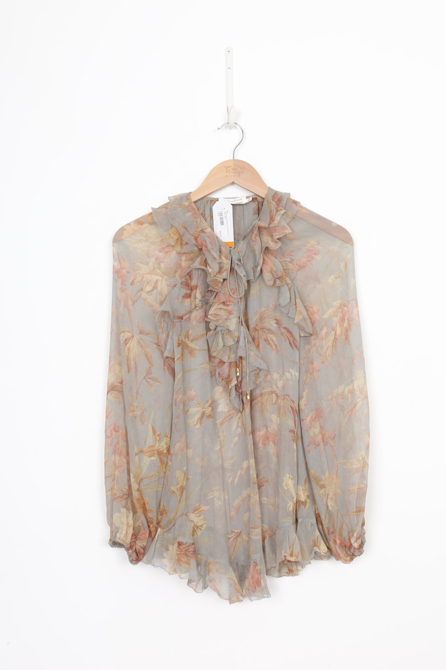 Zimmermann Womens Grey Blouse Size 0