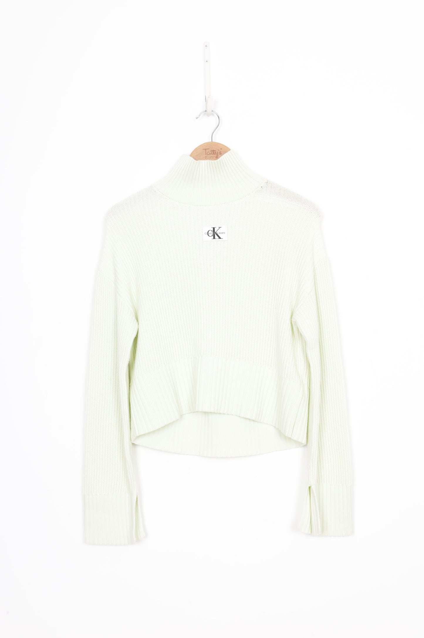 Calvin Klein Jeans Womens Green Jumper Size XXS