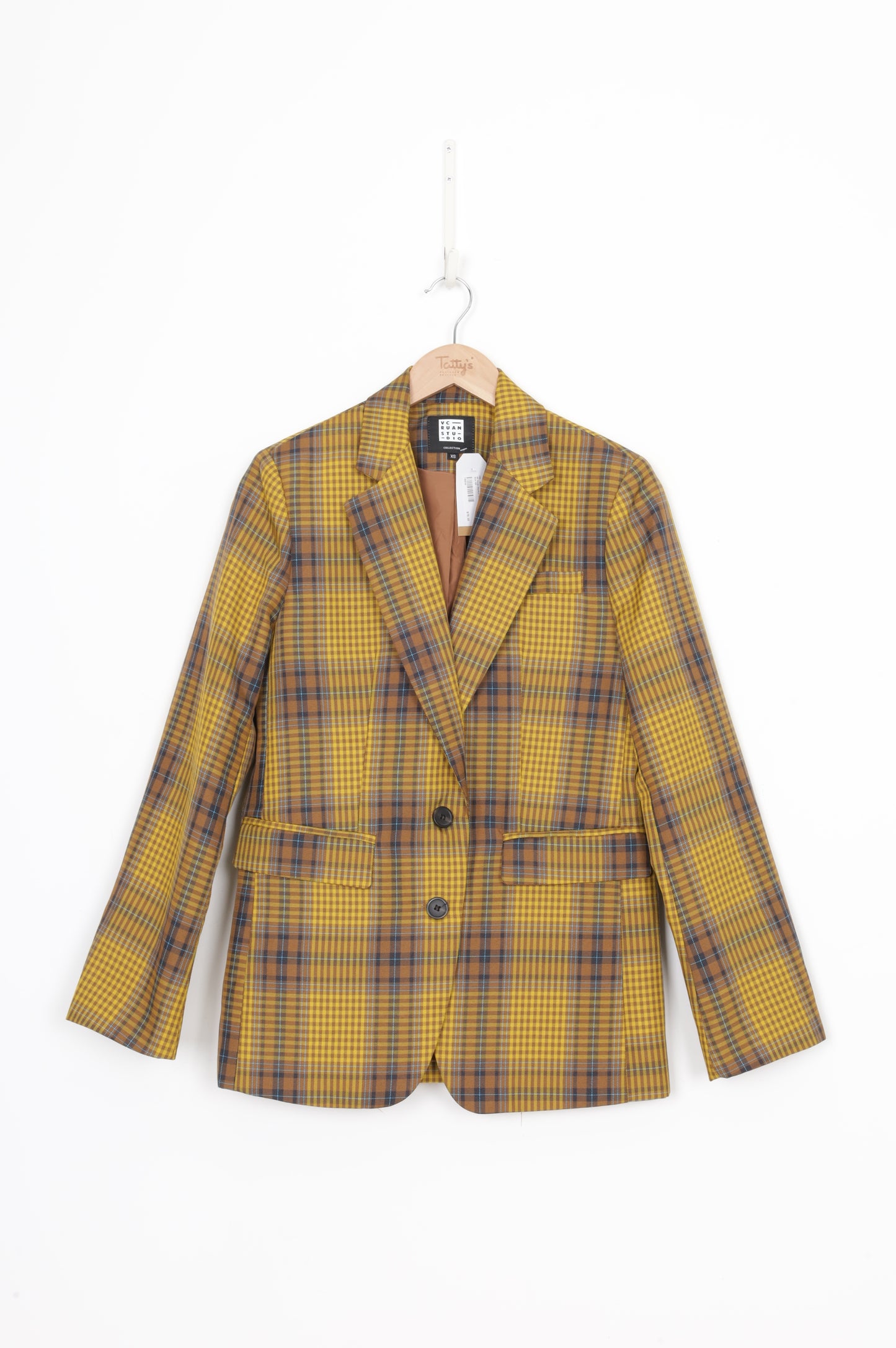 VC Ruan Studios Womens Brown Blazer Size XS