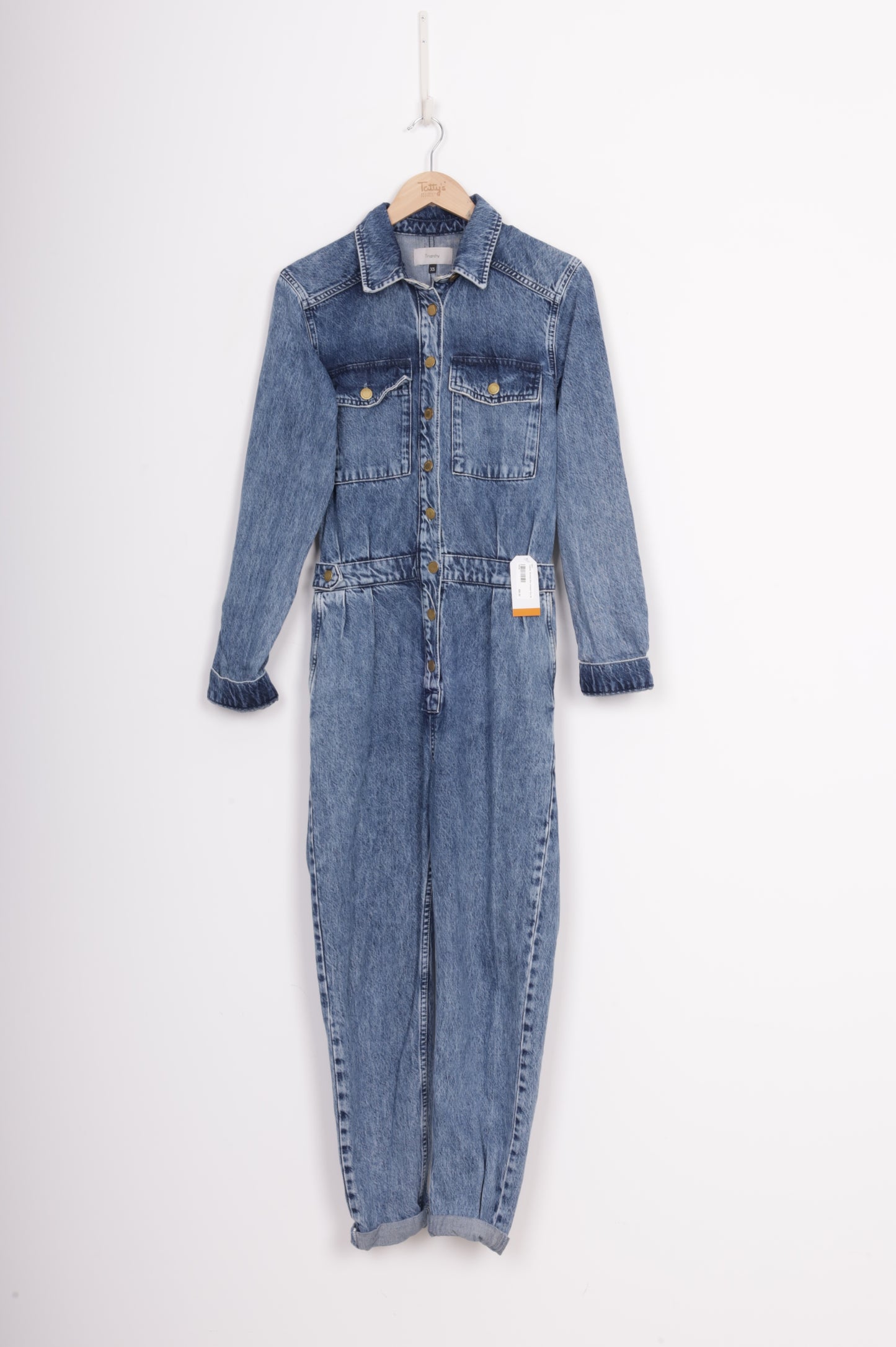 Triarchy Womens Blue Jumpsuit Size XS