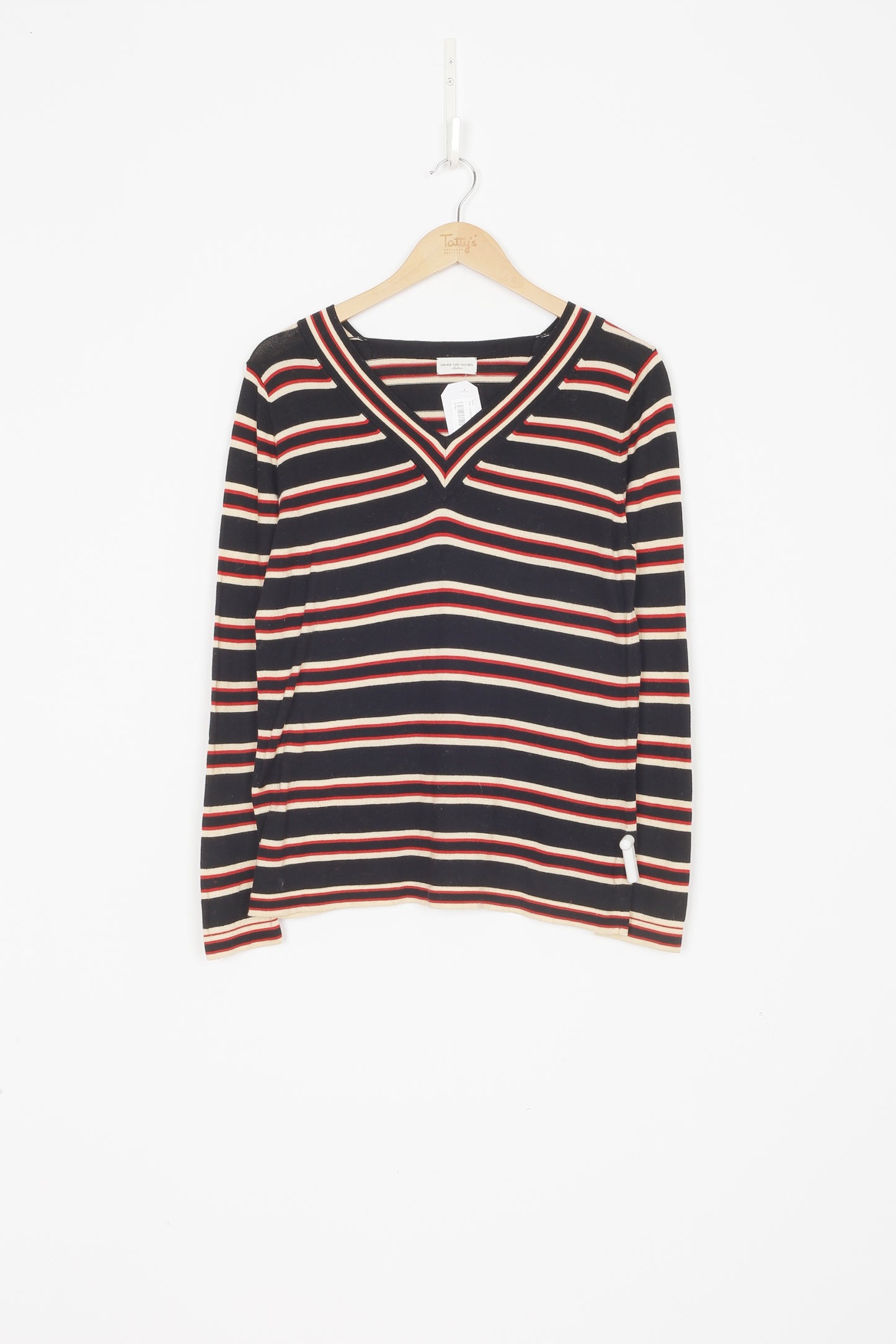 Dries Van Noten Womens Black Top Size M