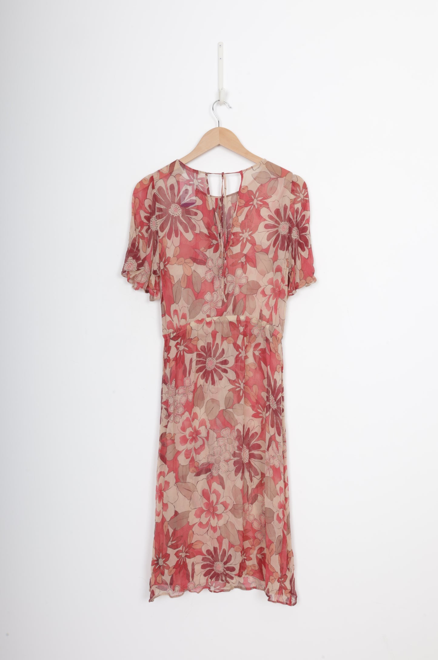 Helen Cherry Womens Beige Dress Size S