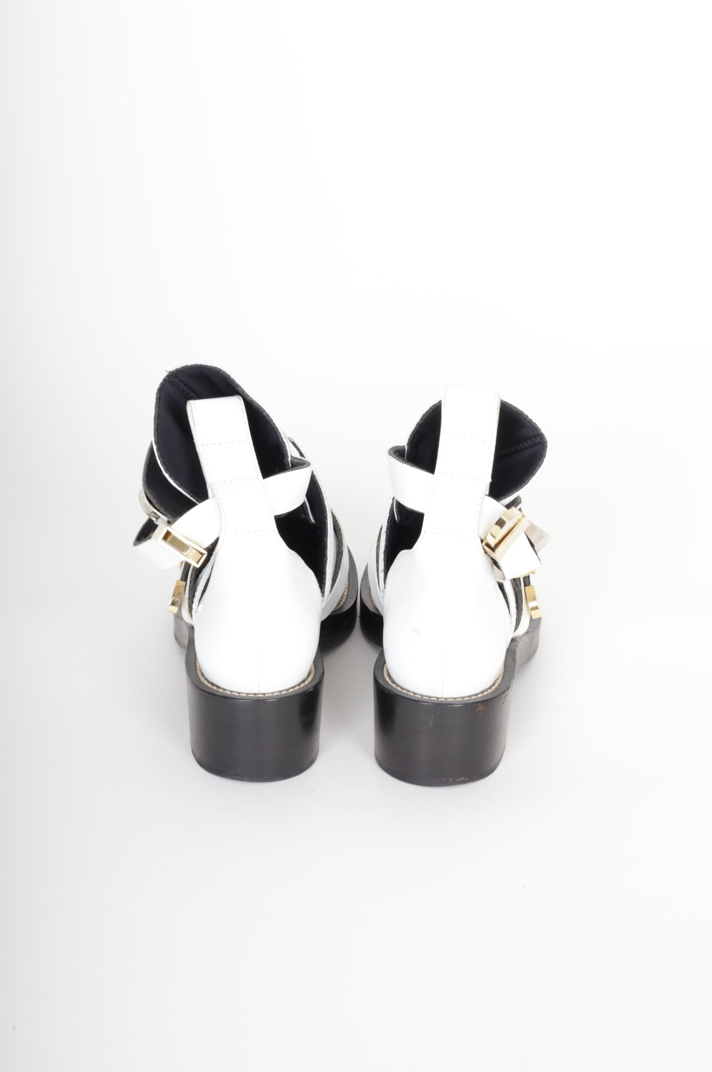 Balenciaga Womens White Boots Size EU 37.5