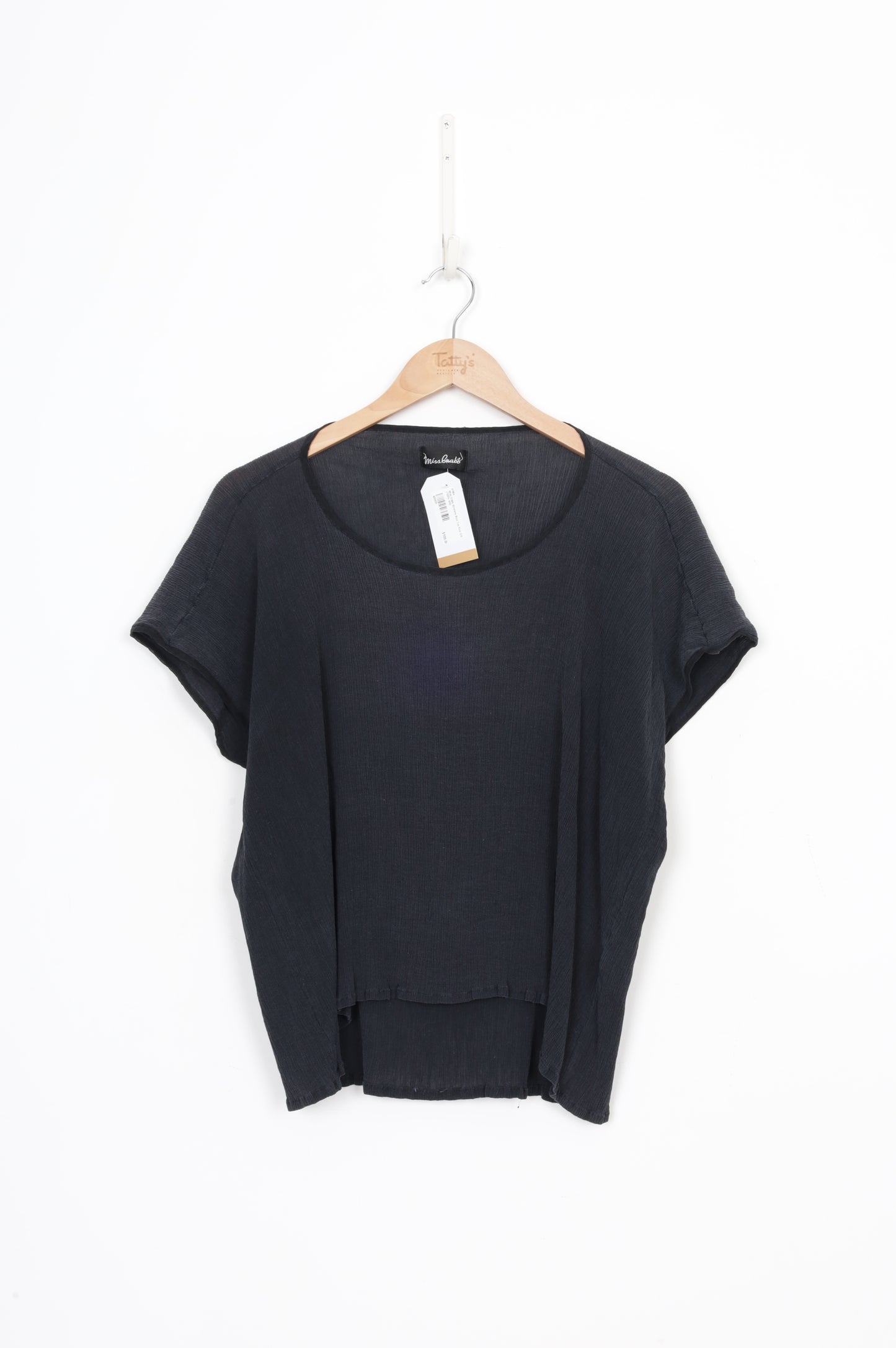 Miss Crabb Womens Blue Top Size O/S