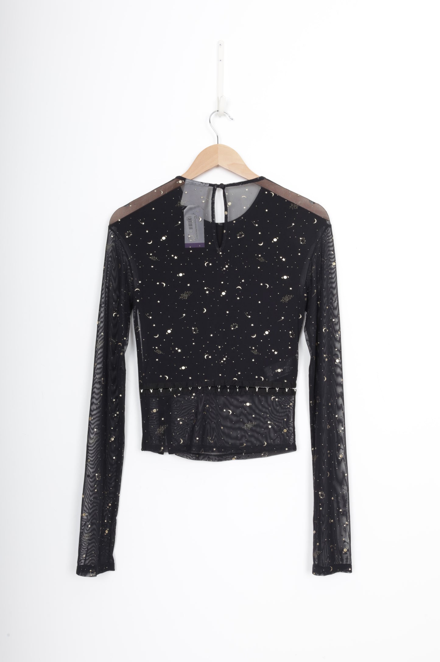 Paris Georgia Womens Black Top Size S