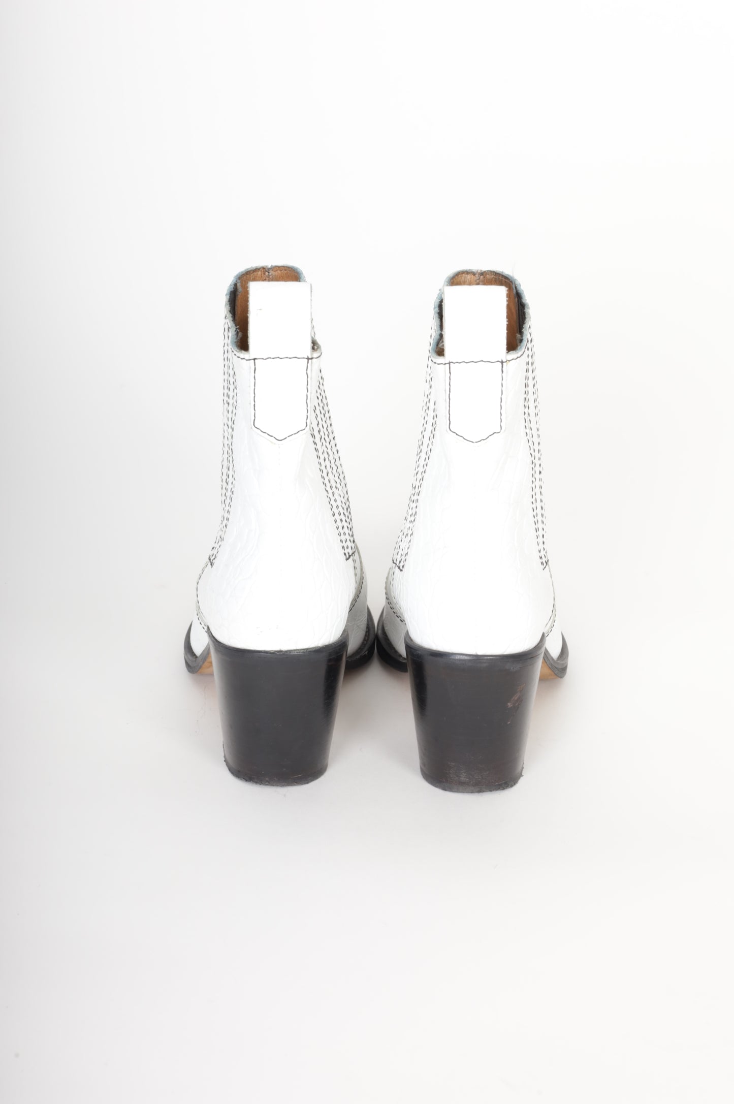 Ganni Womens White Boots Size EU 39