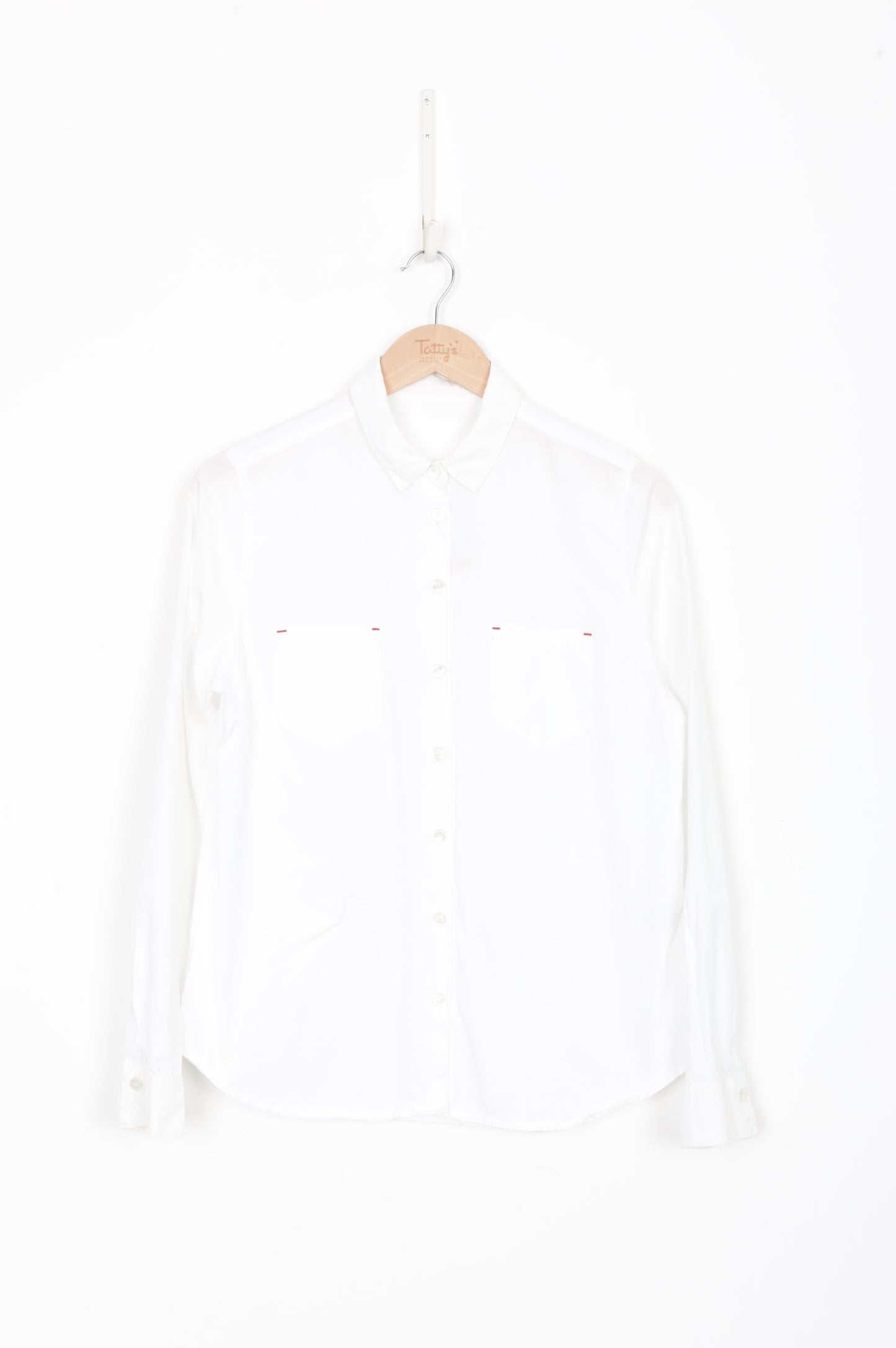 Jaimie Womens White Shirt Size 10