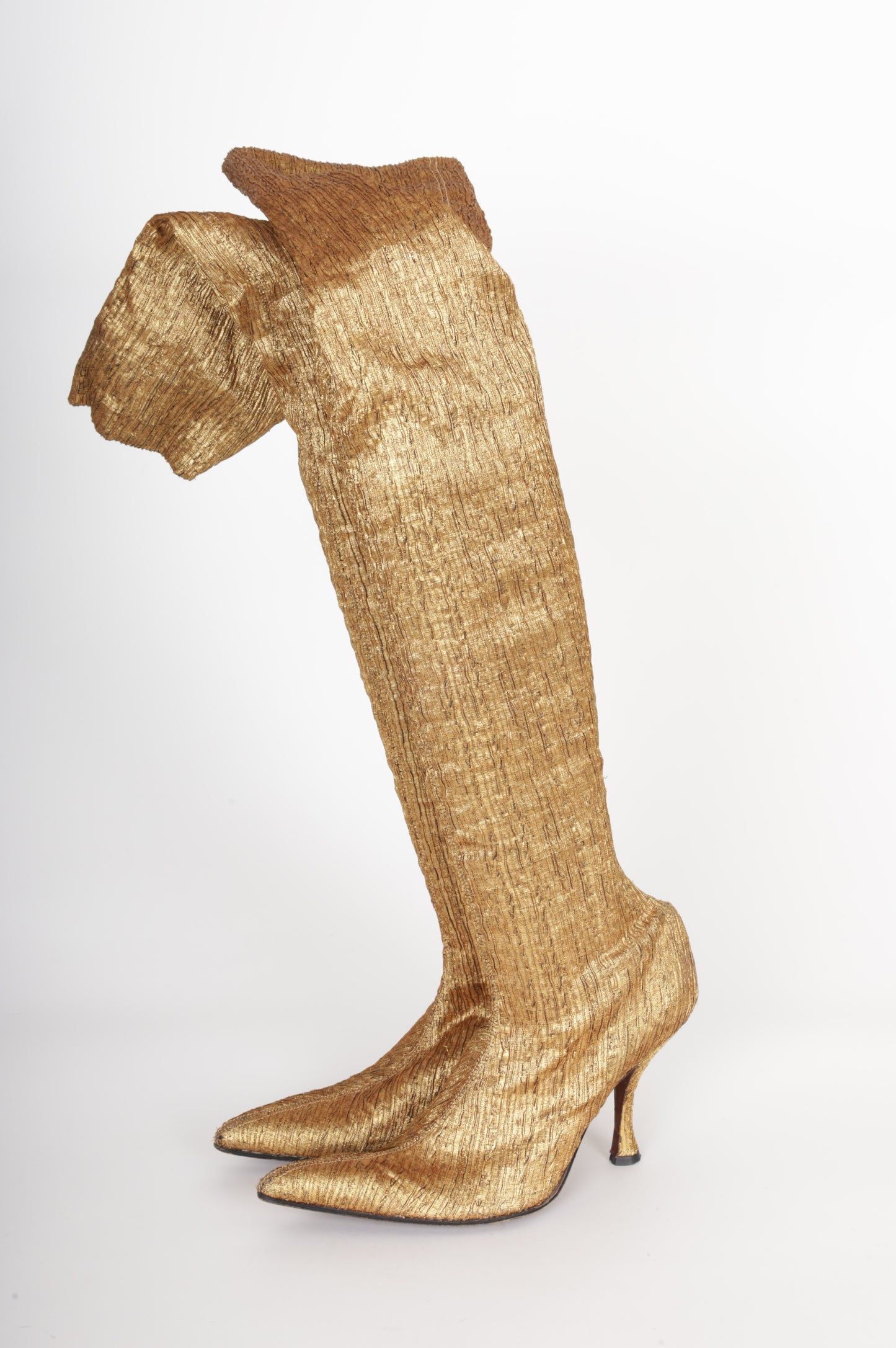 Maud Frizon Womens Gold Heels Size 40