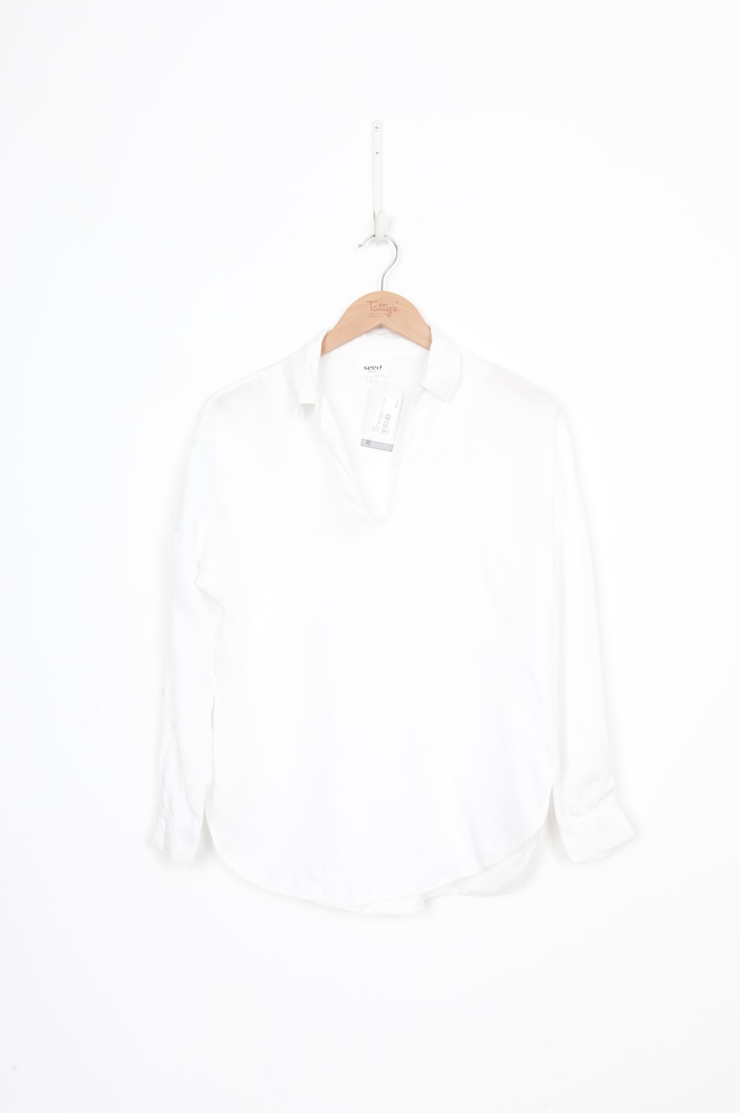 Seed Womens White Shirt Size 6