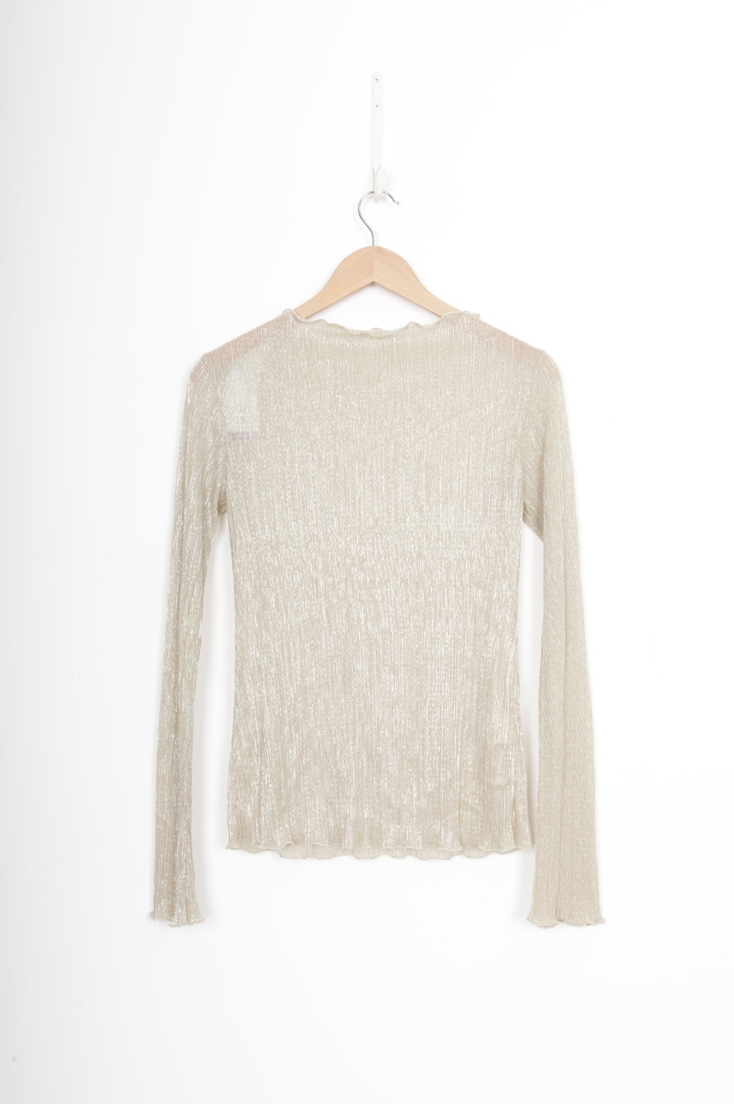 Caitlin Crisp Womens Metallic Top Size 6