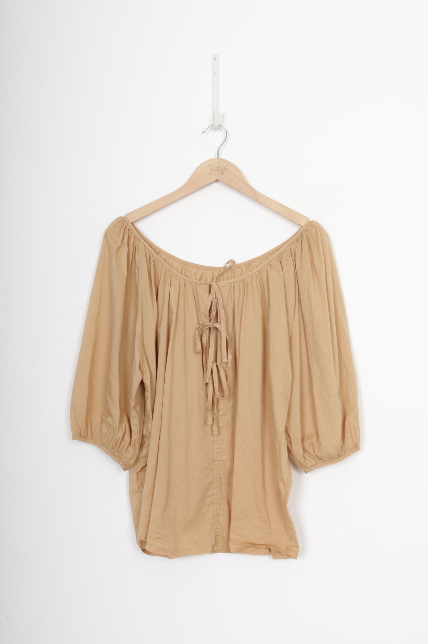 Mahsa Womens Beige Blouse Size S