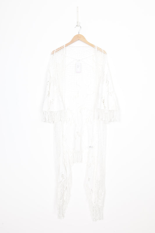 Seafollly Womens White Cardigan Size O/S