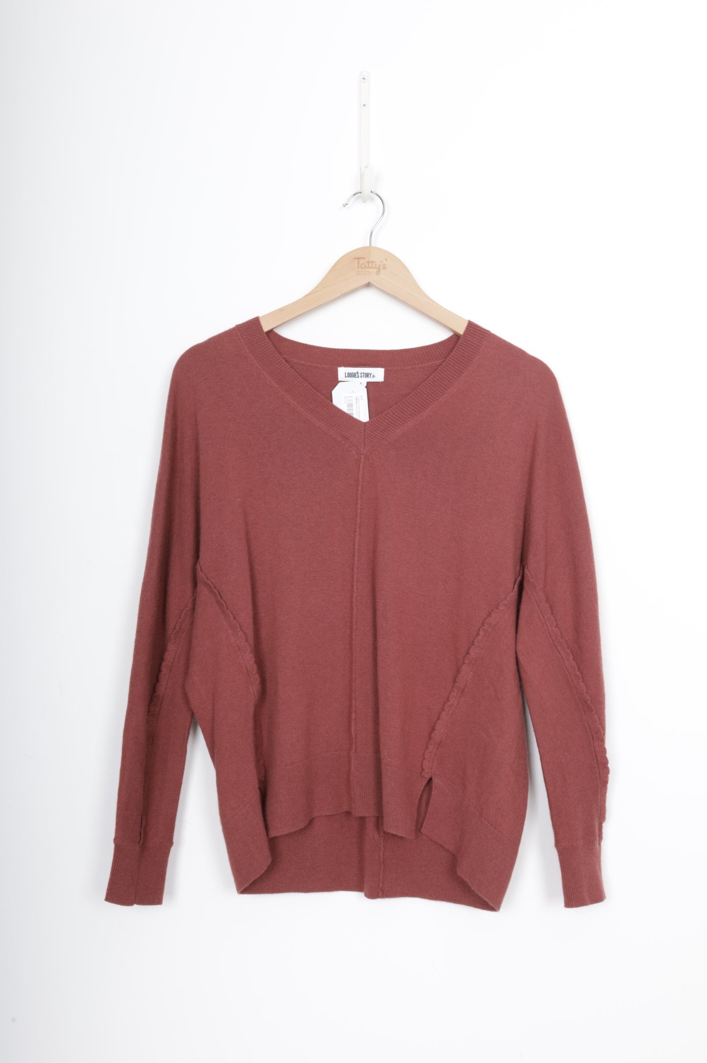 Loobie's Story Womens Red Jumper Size S