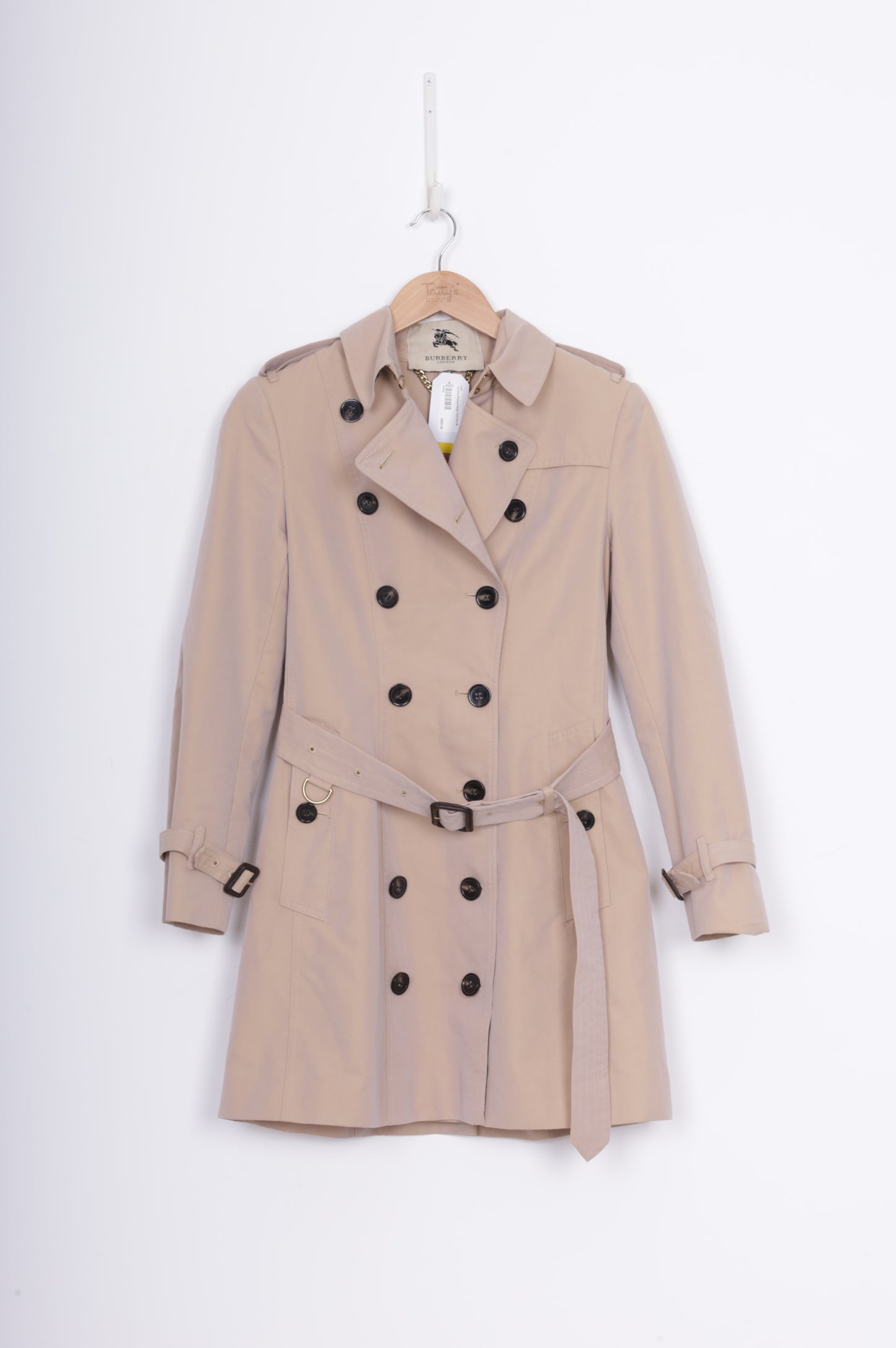 Burberry Womens Beige Coat Size M