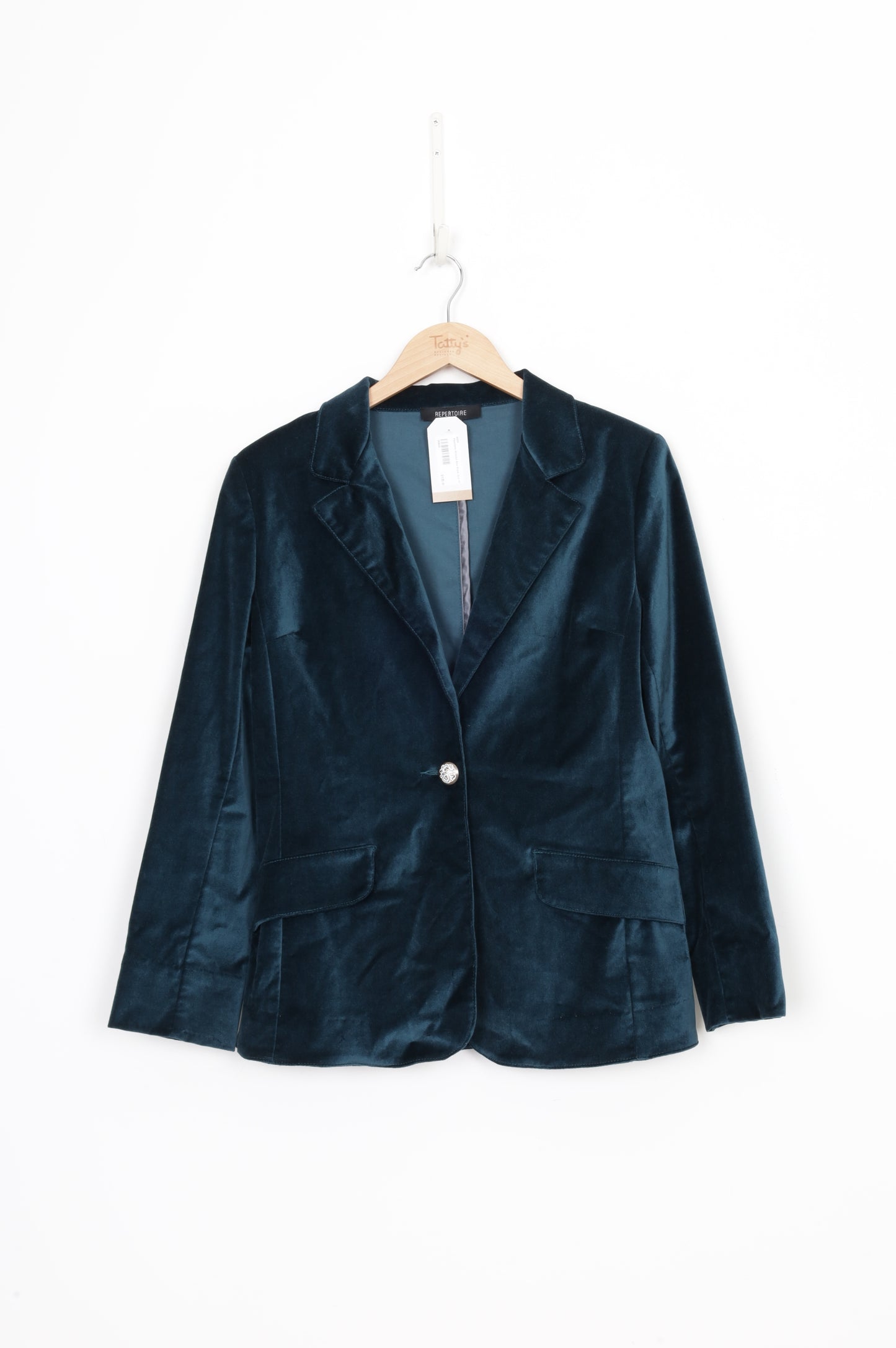 Repertoire Womens Blue Blazer Size 10