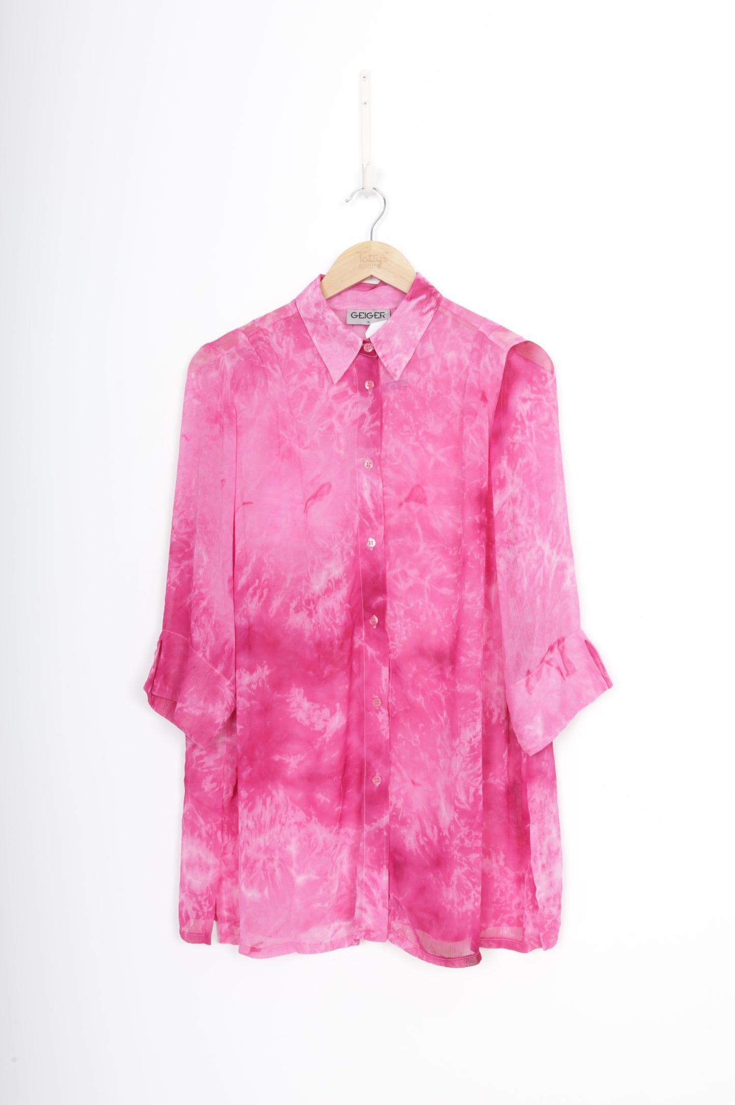 Geiger Womens Pink Top Size 16