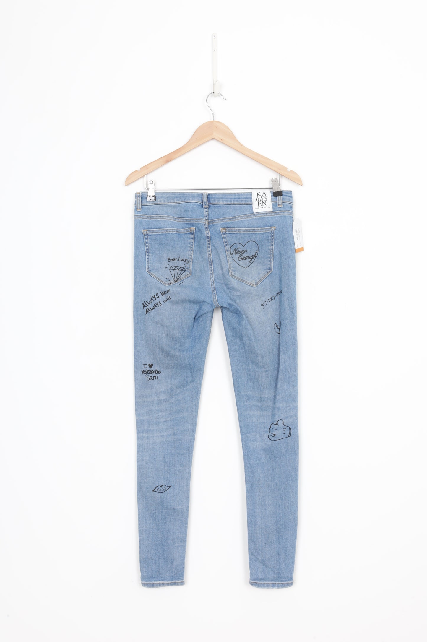 Karssen Zoe Karssen Womens Blue Jeans Size W 30