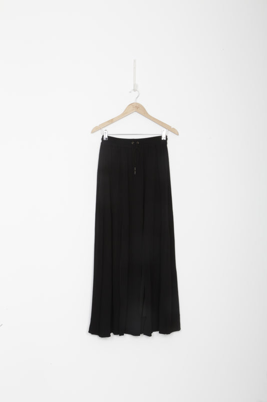 Juliette Hogan Womens Black Maxi Skirt Size 8