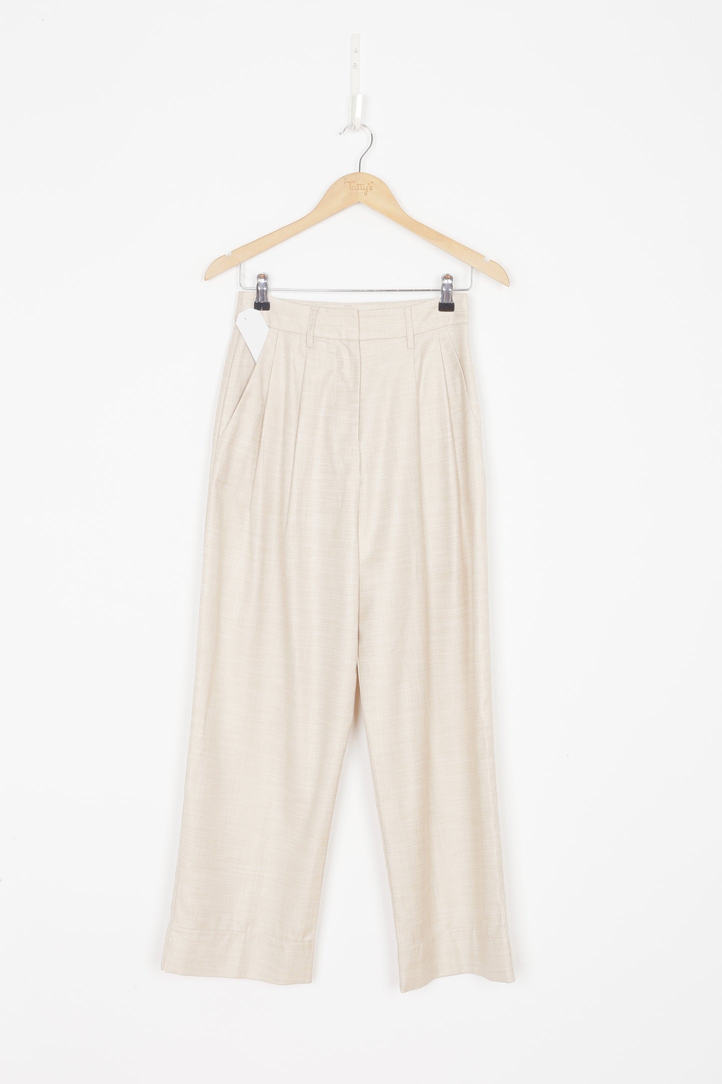 Caitlin Crisp Womens Beige Pants Size 6