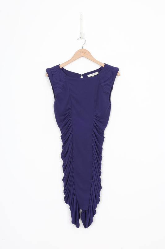 BCBGMAXAZRIA Runway Womens Purple Dress Size XS