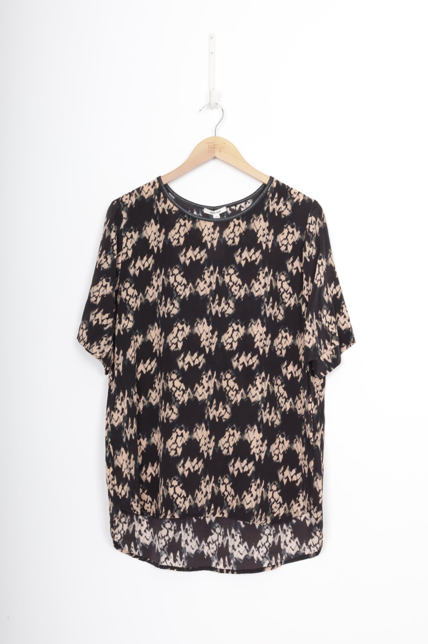 Juliette Hogan Womens Brown Top Size 12