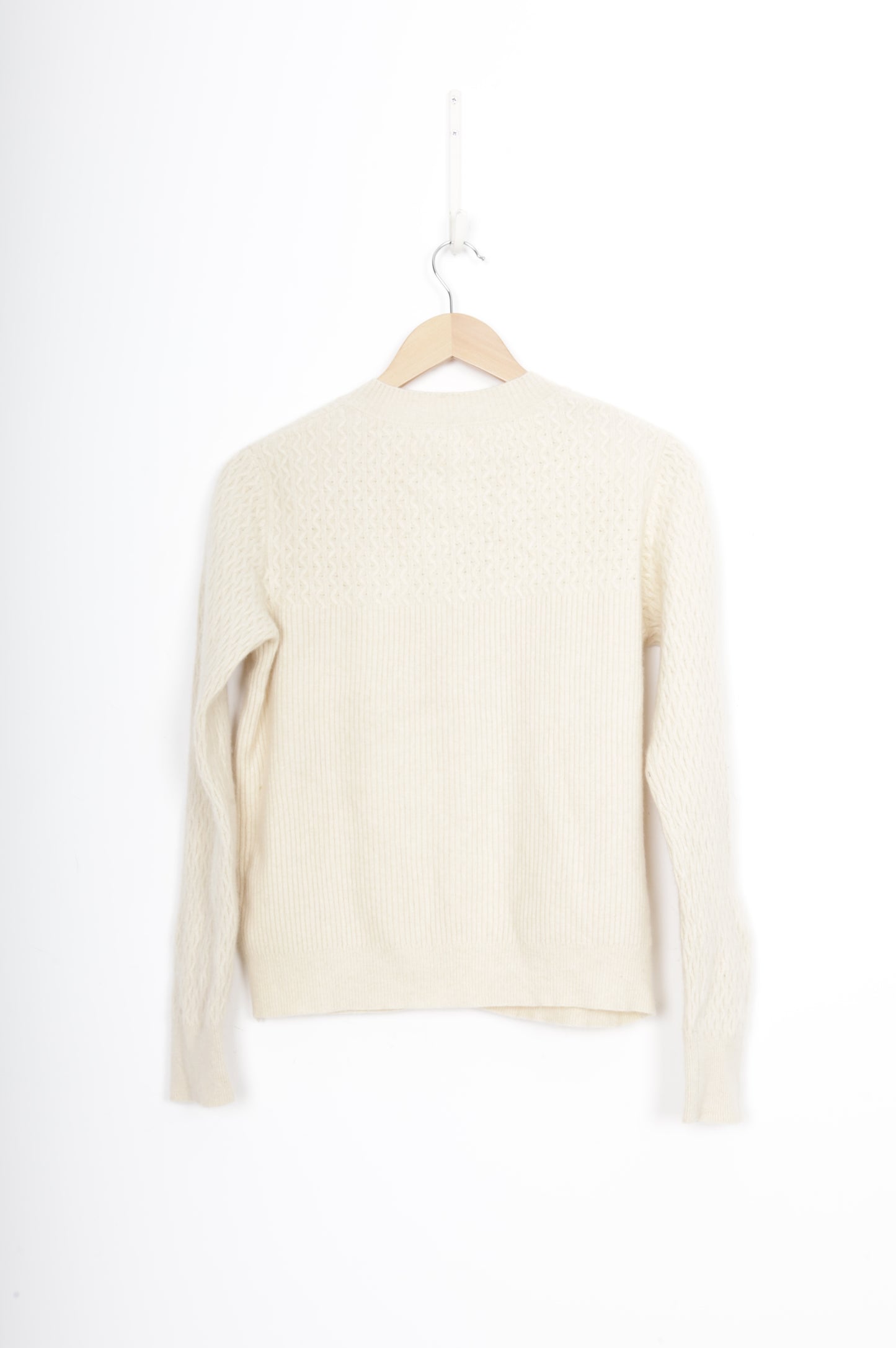 merii Womens Cream Cardigan Size M