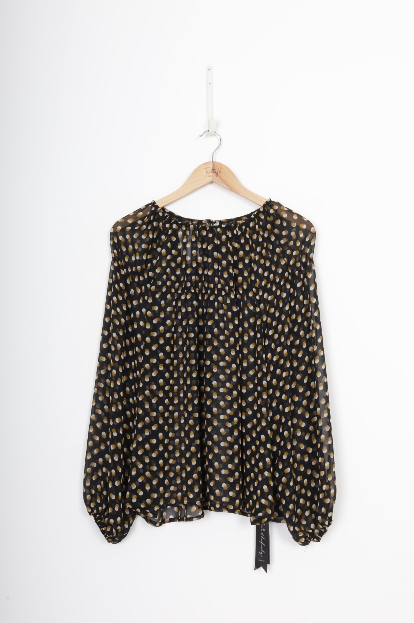 Faithfully by Moochi Womens Black Top Size 8