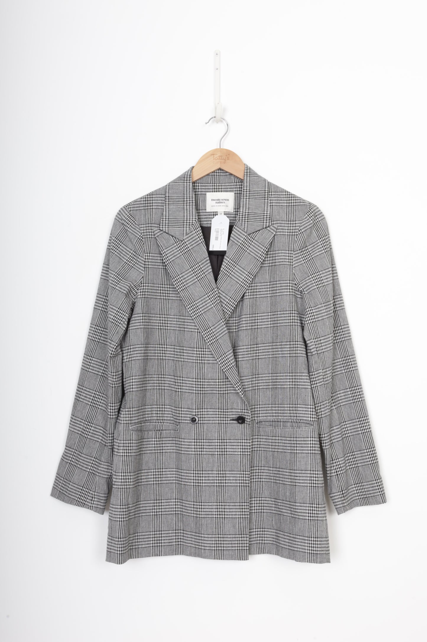 Twenty-Seven Names Womens Black Blazer Size 10