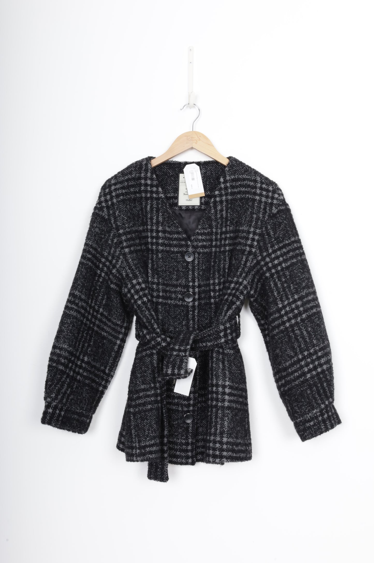 Kuose Womens Black Coat Size M