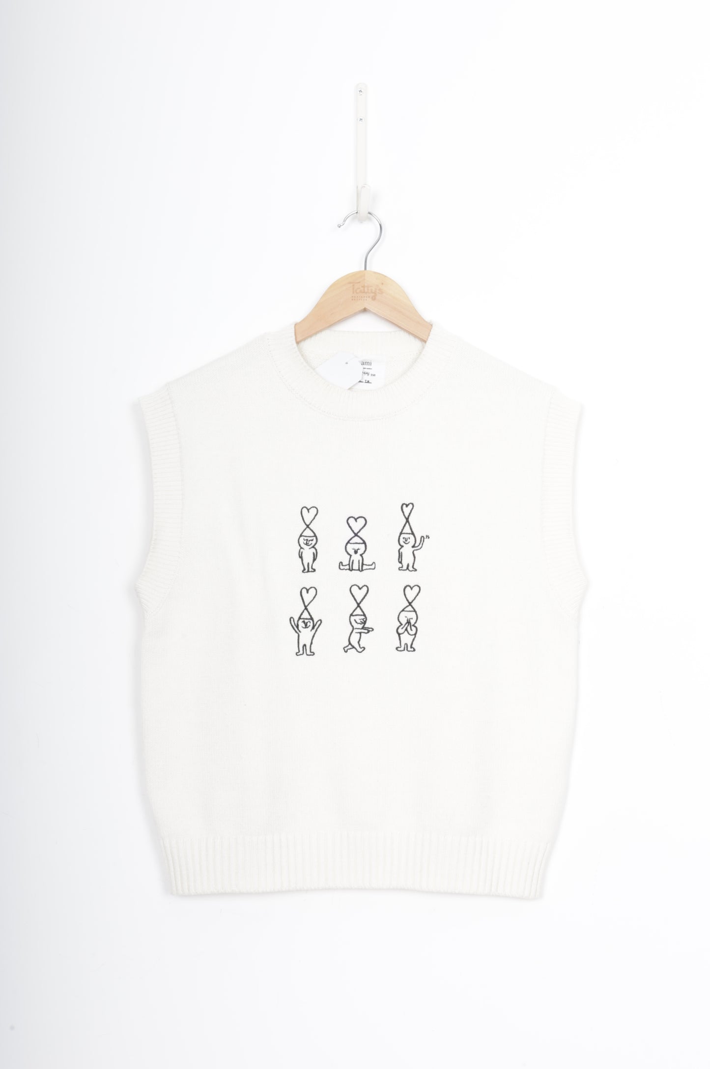 Ami Womens White Vest Size M