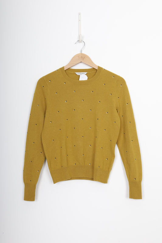 LK Bennett Womens Yellow Jumper Size S