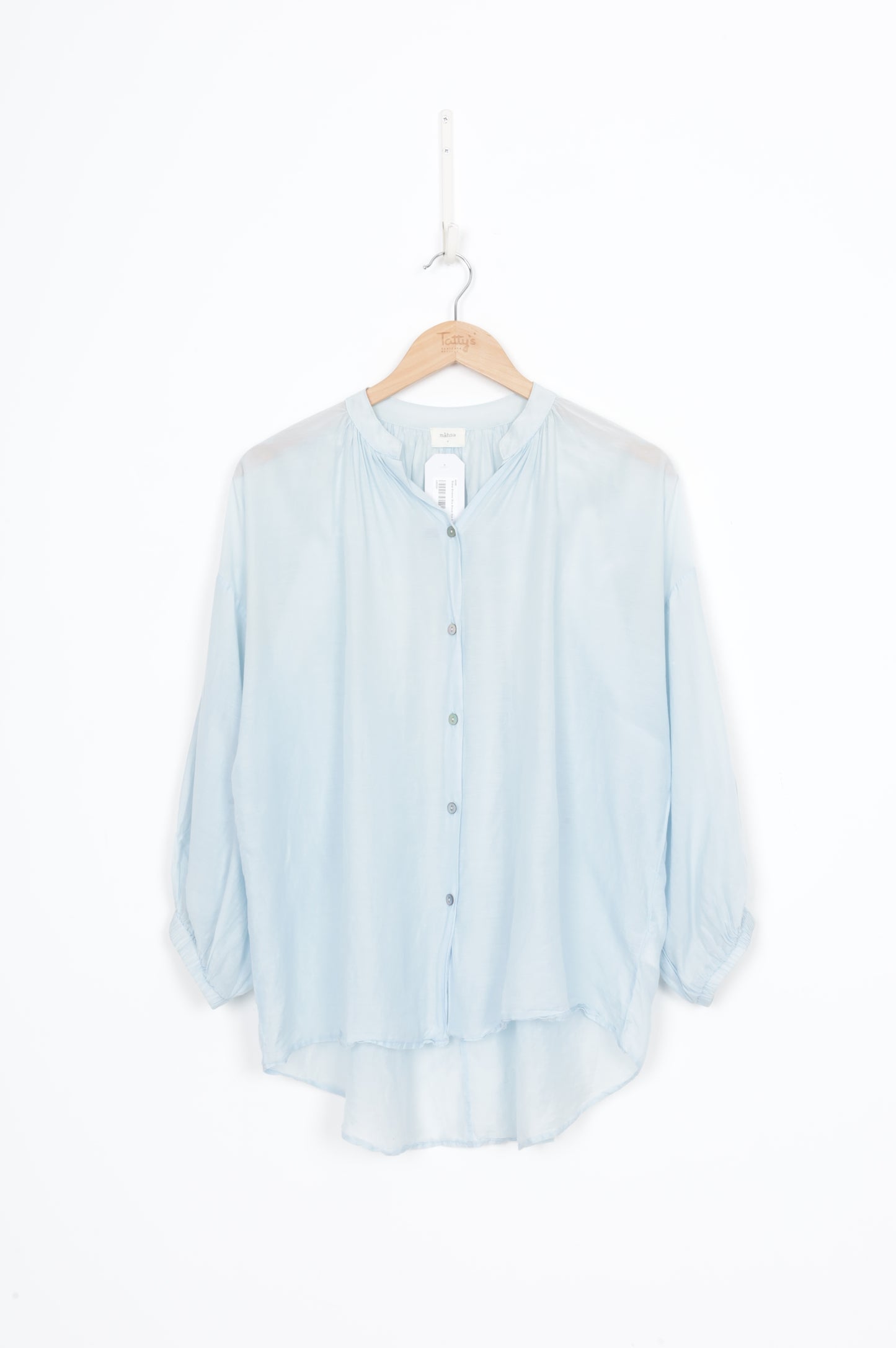 Mahsa Womens Blue Blouse Size S