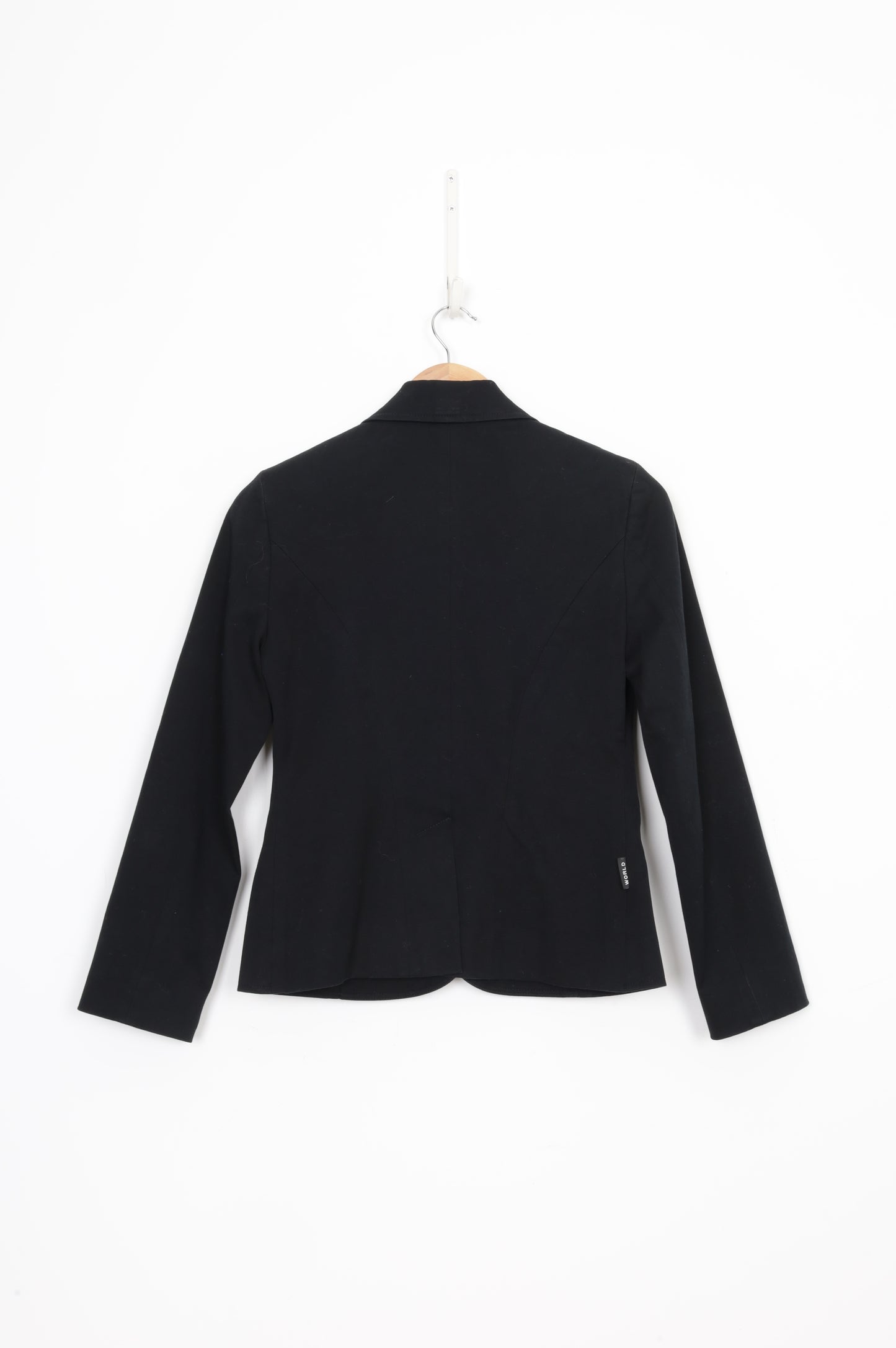 World Womens Black Blazer Size S