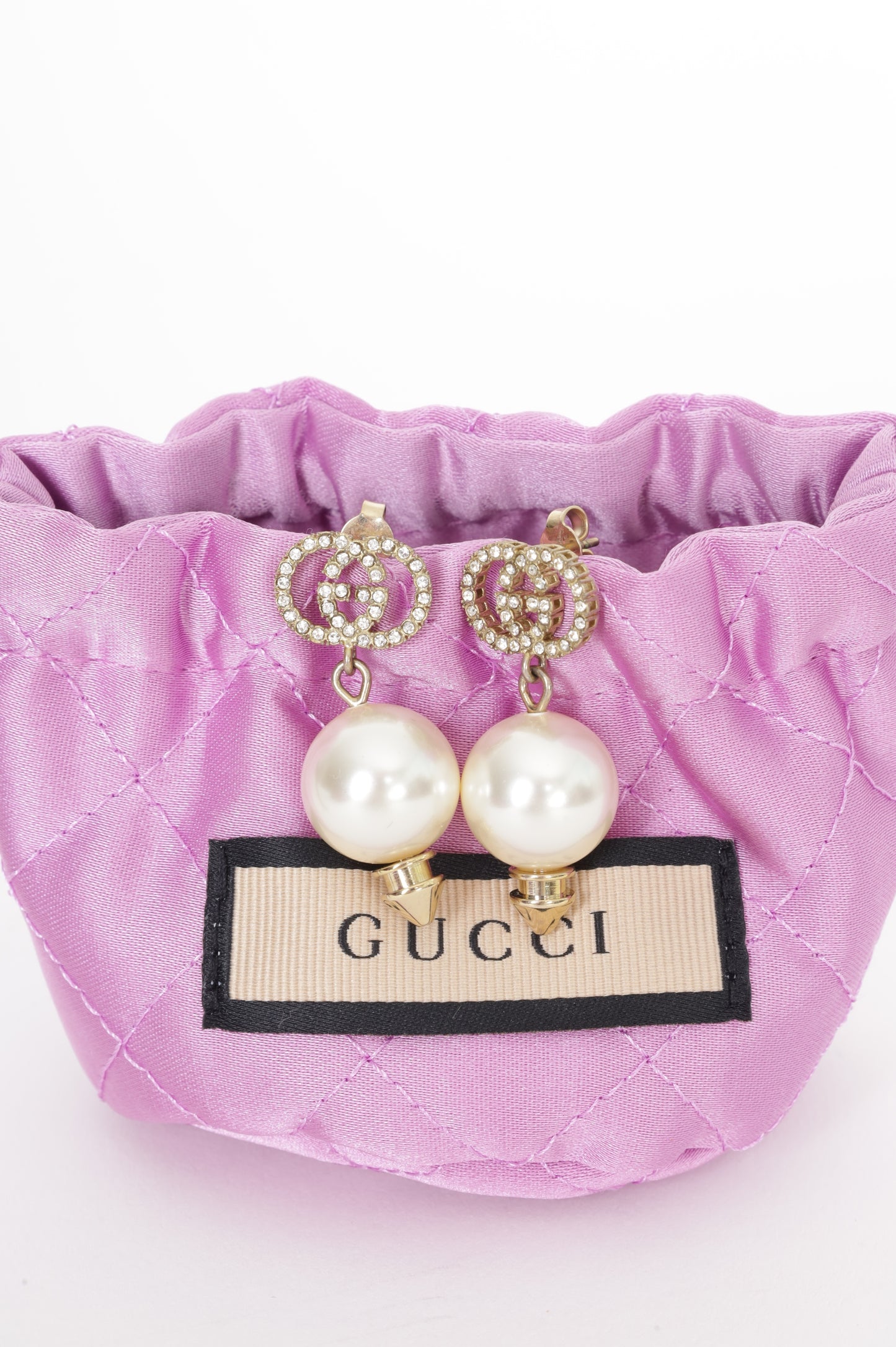 Gucci Womens Metallic Earrings Size O/S