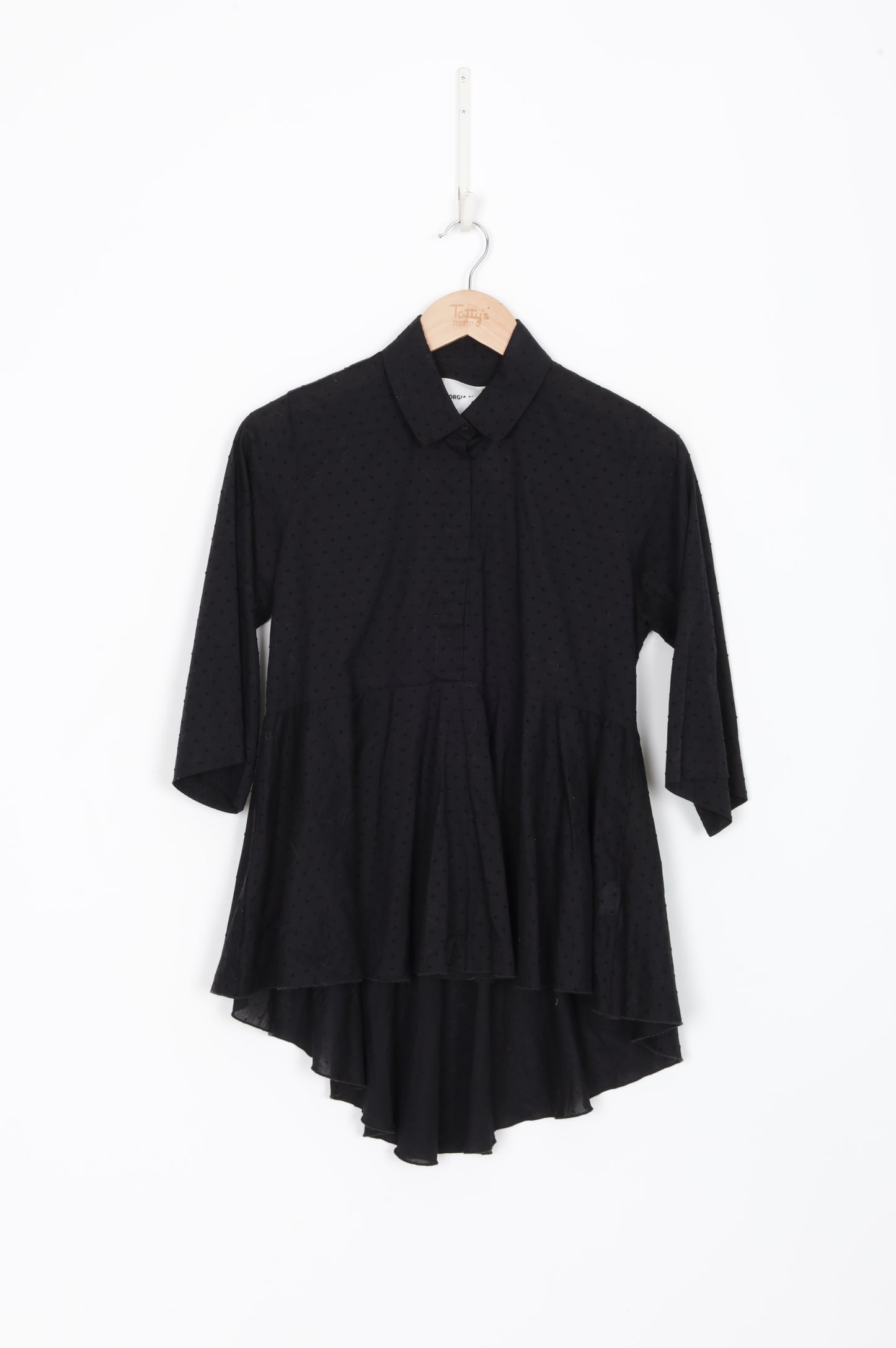 Georgia Alice Womens Black Blouse Size 6