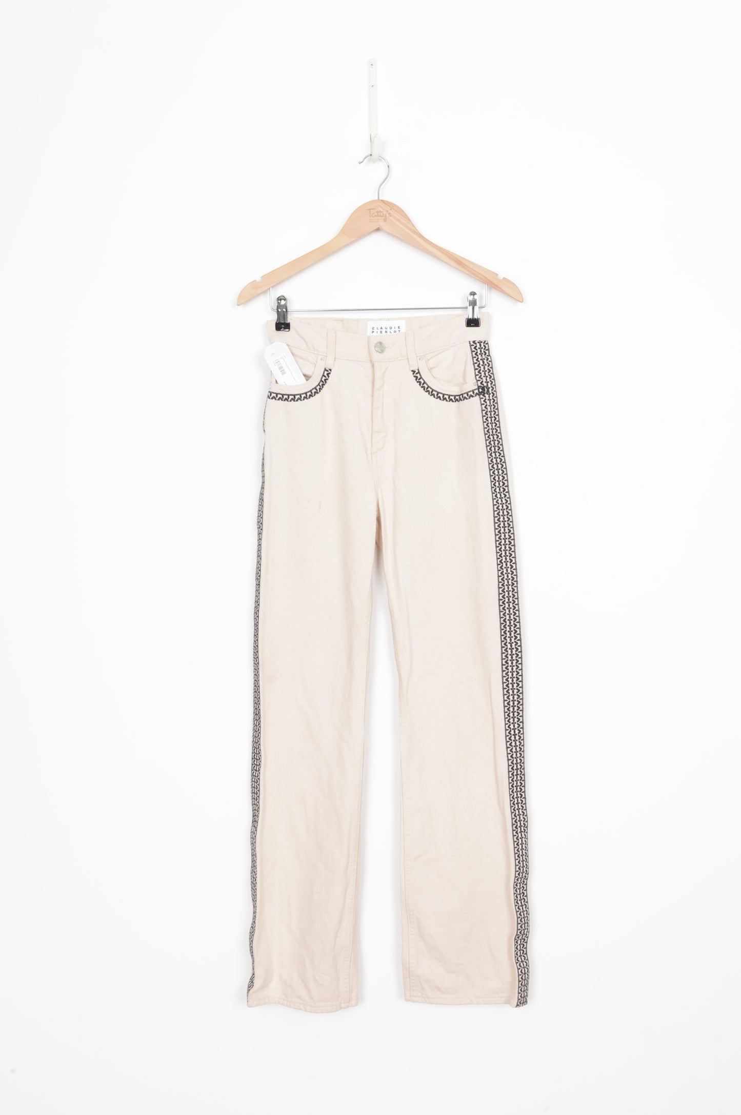 Claudie Pierlot Womens Beige Jeans Size 36