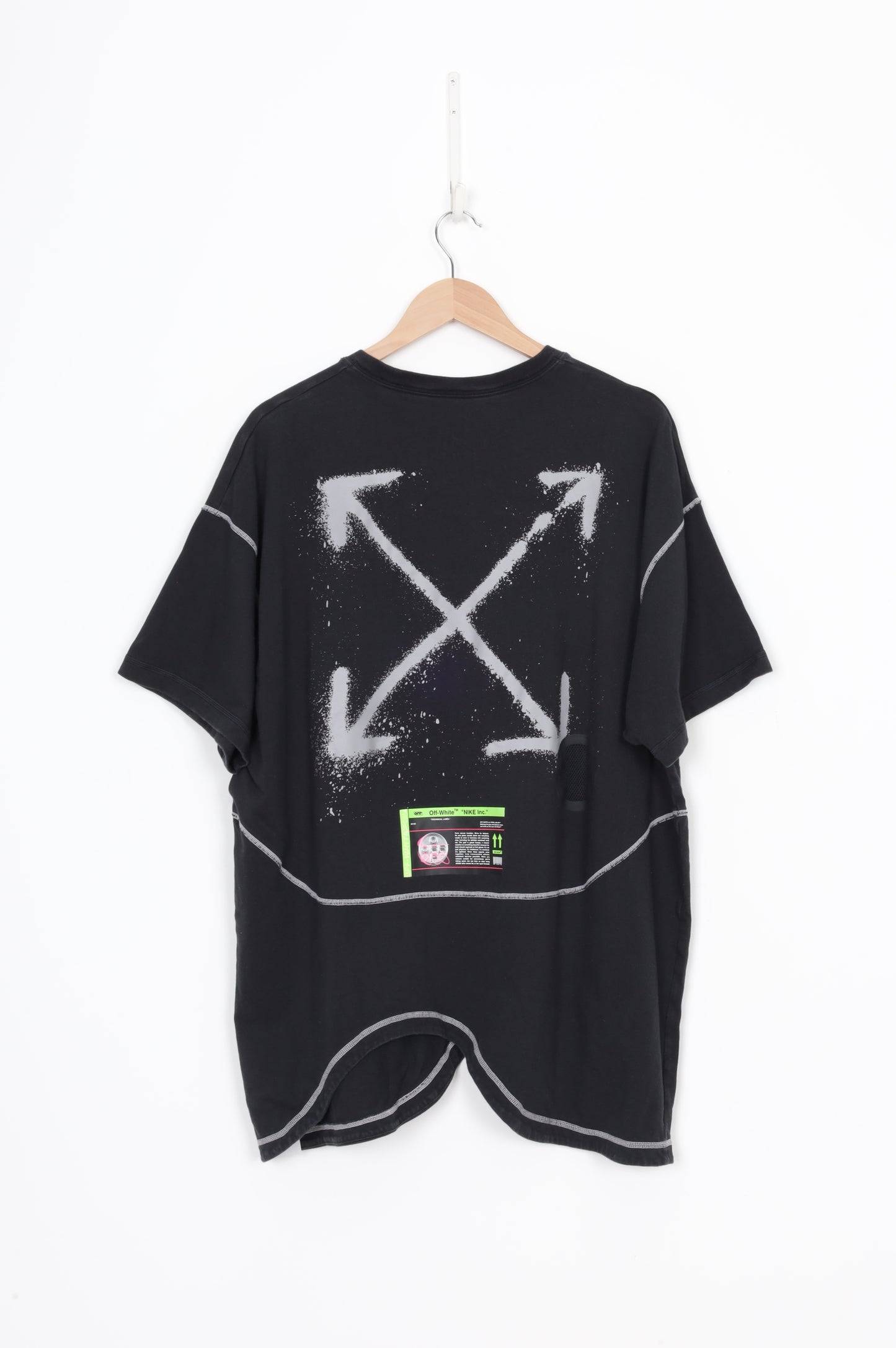 Nike X Off White Mens Black T-shirt Size XL