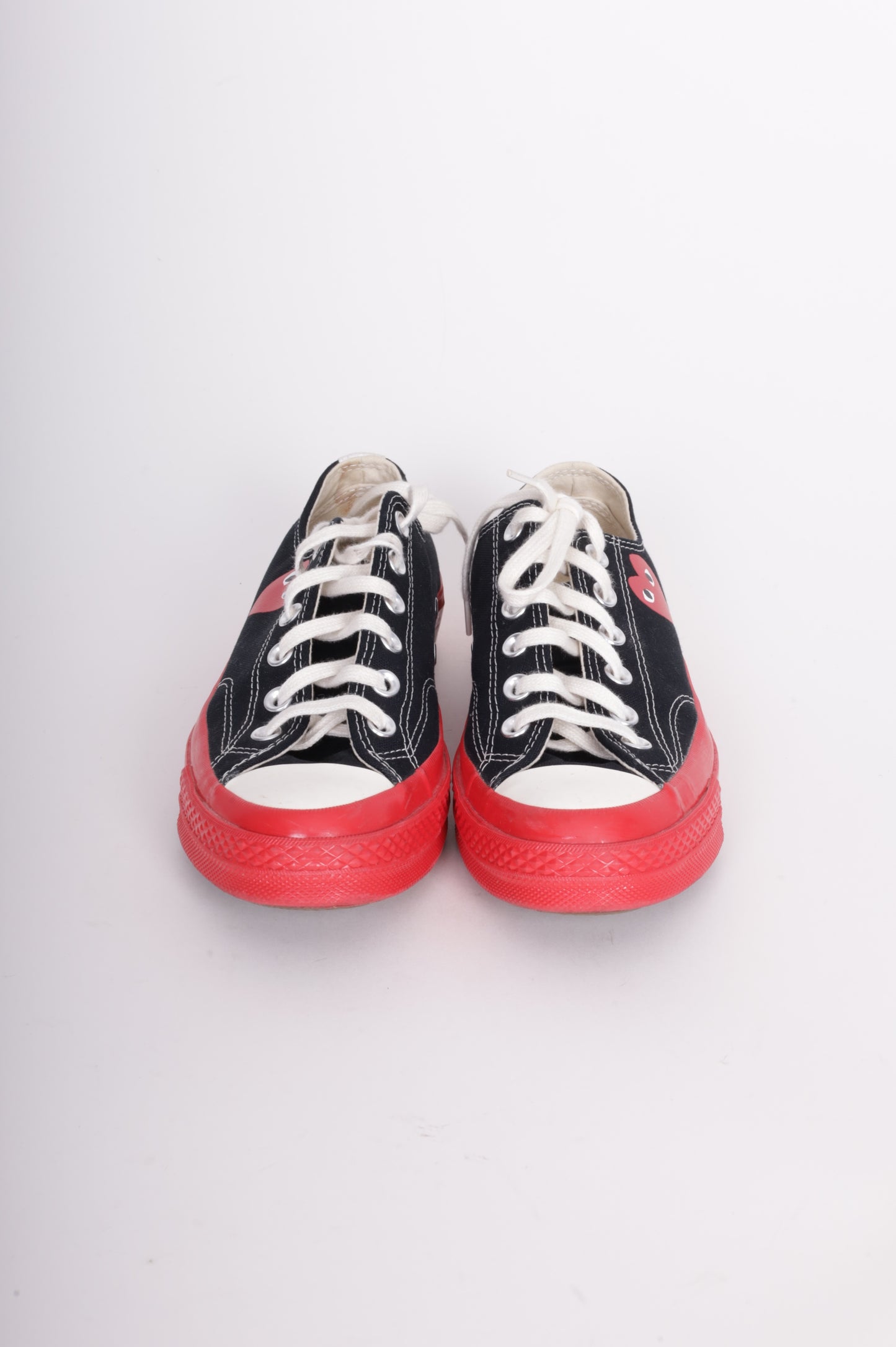 Comme des Garcon Play x Converse Womens Black Sneakers Size EU 39