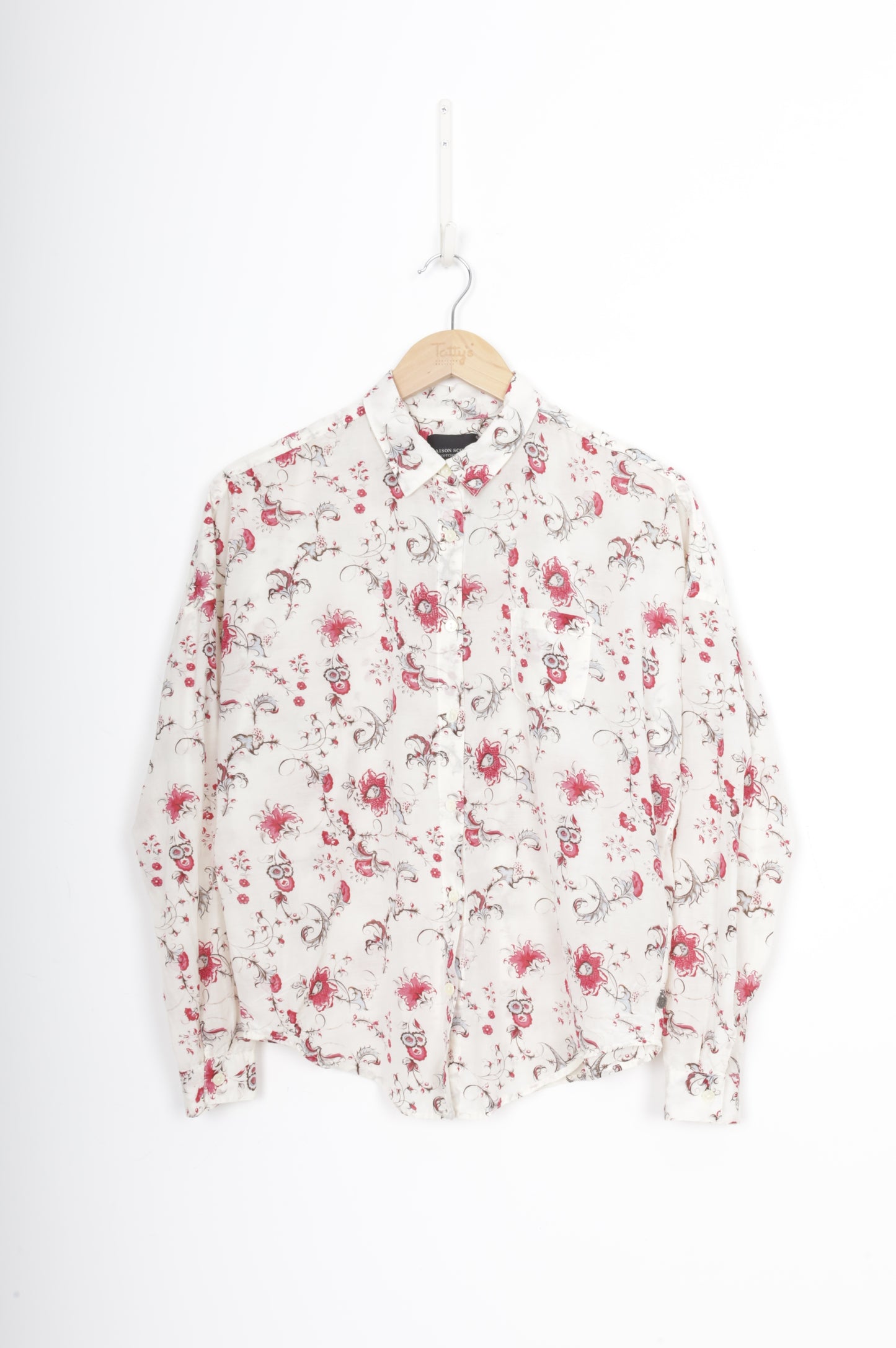 Maison Scotch Womens White Shirt Size S