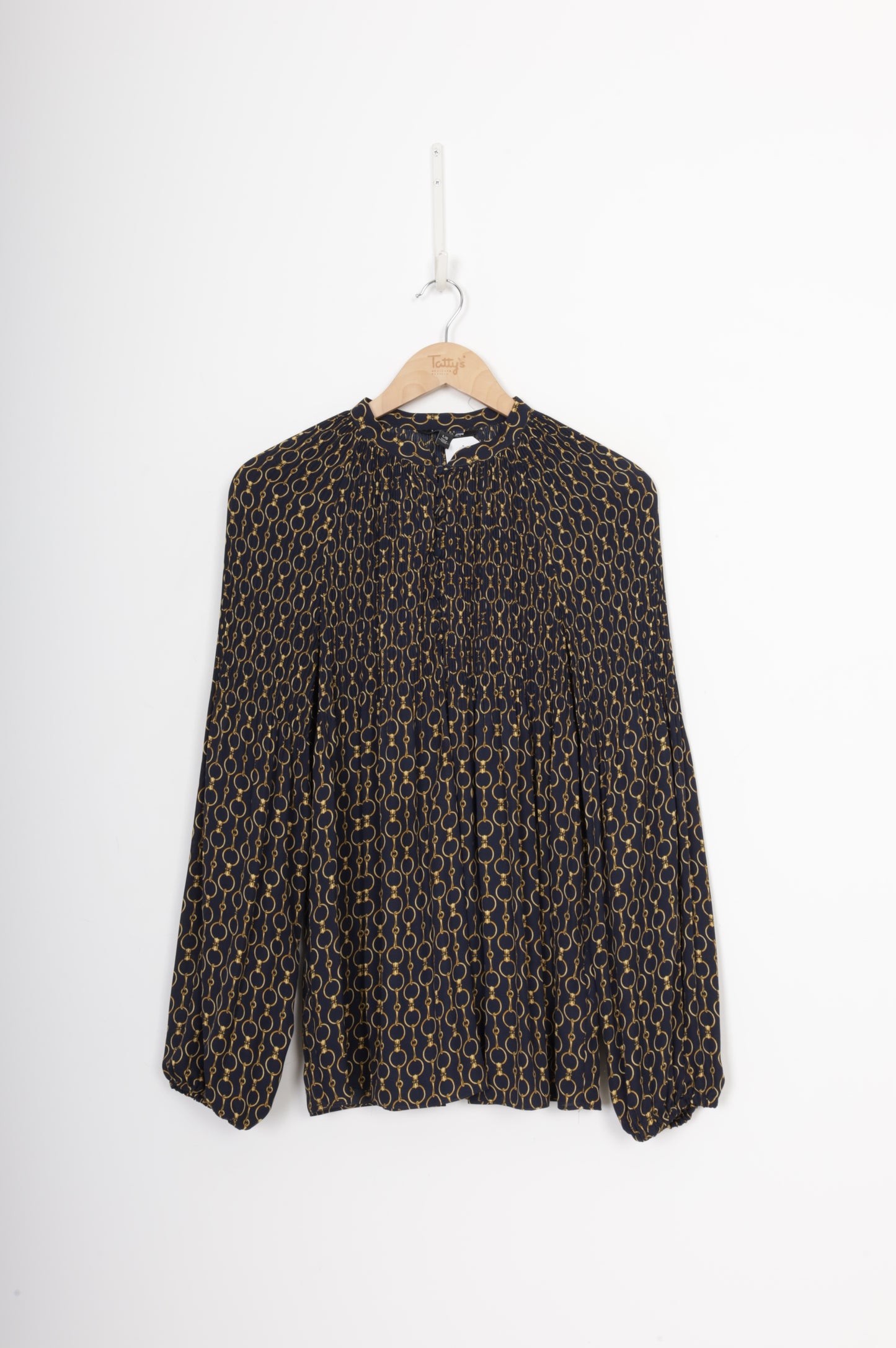 Lauren Ralph Lauren Womens Blue Shirt Size L