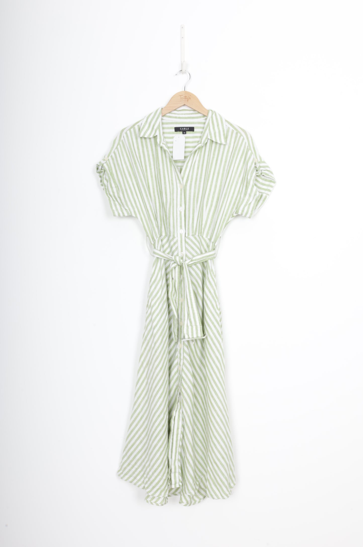 Cable Melbourne Womens Green Dress Size 10