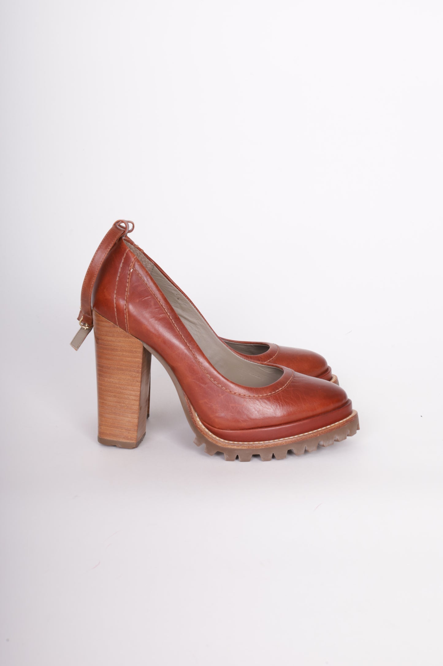 Karen Walker Womens Brown Heels Size EU 38
