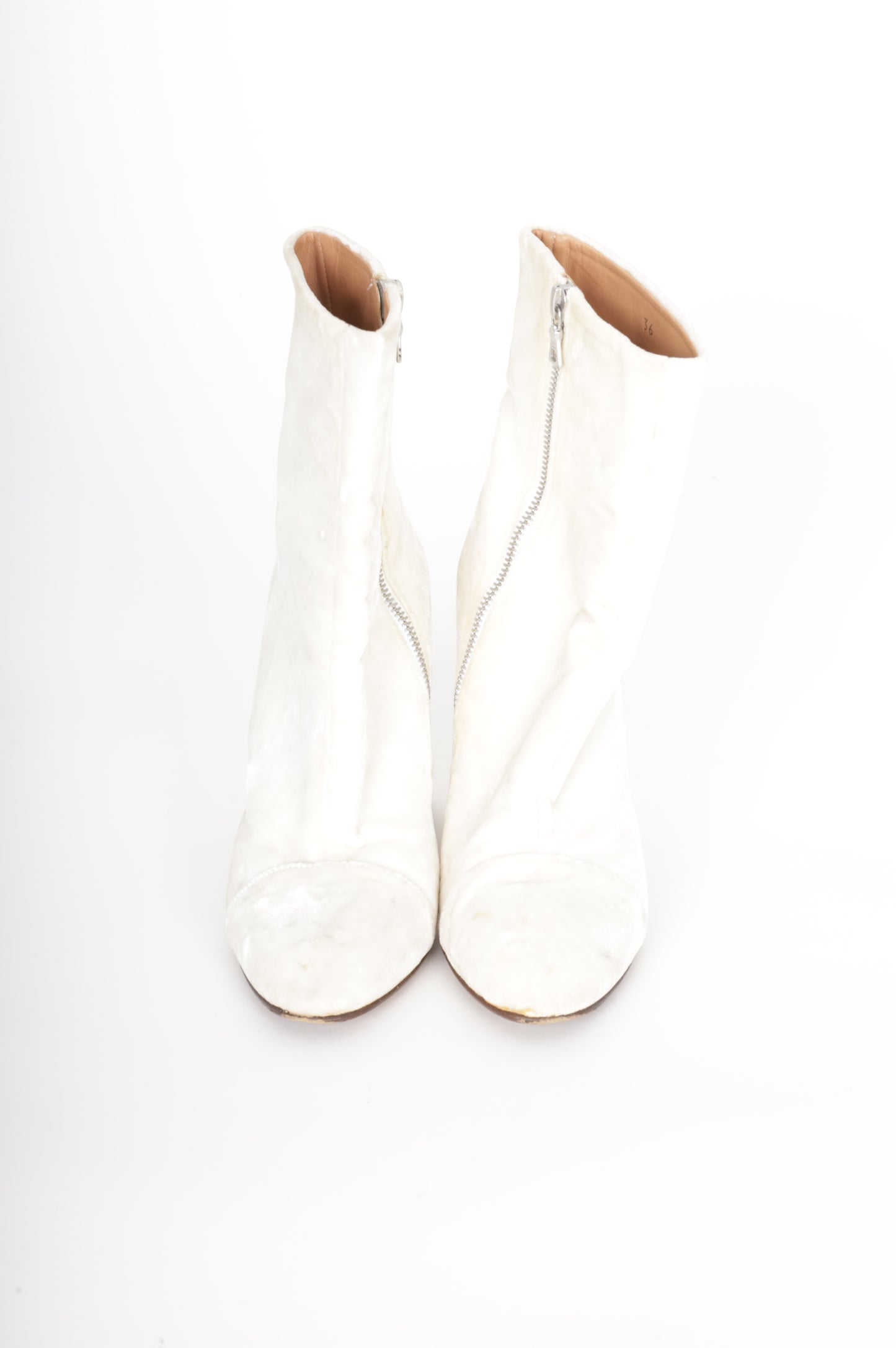 Dries Van Noten Womens White Boots Size EU 36