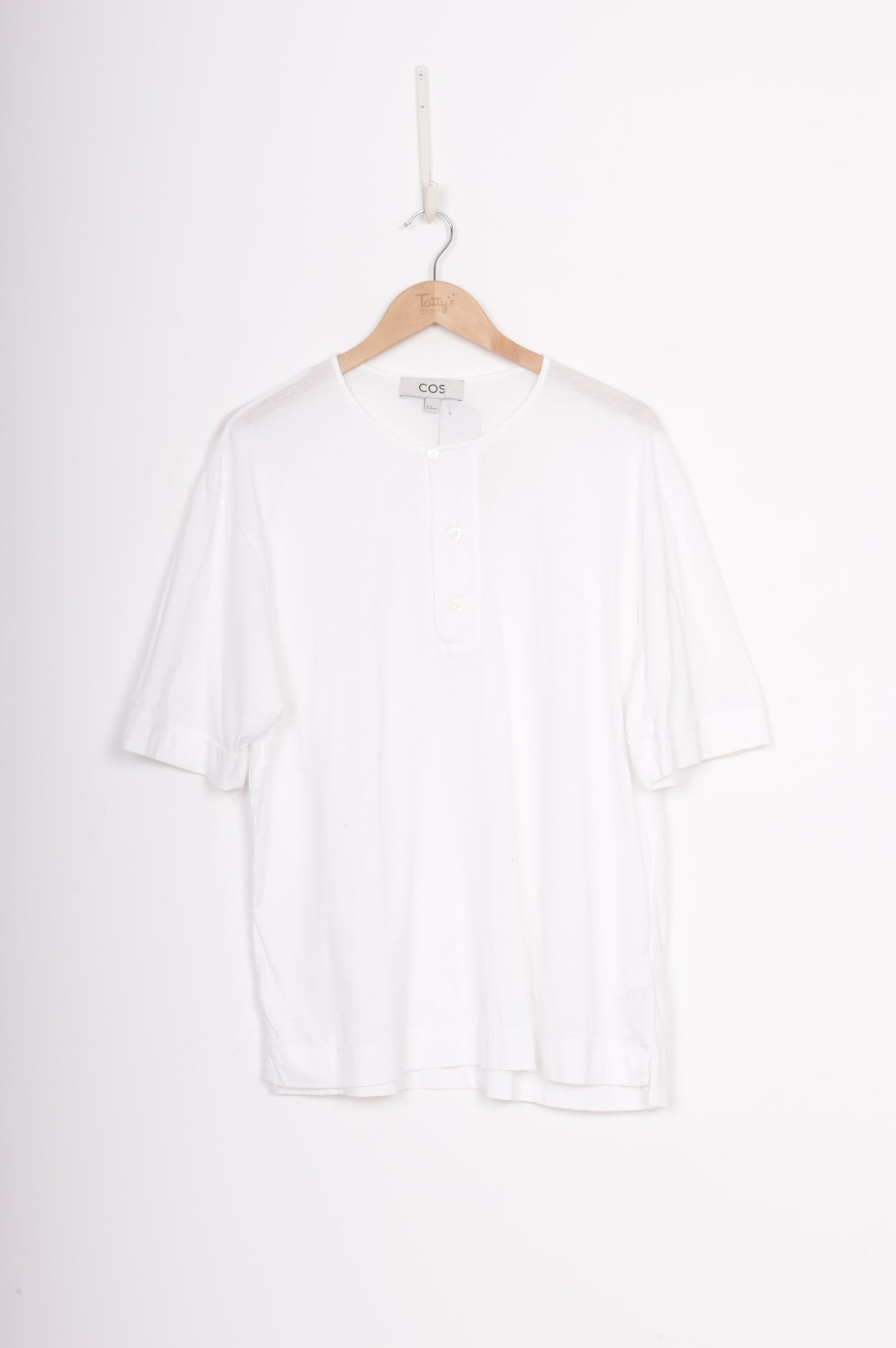 Cos Mens White T-shirt Size M