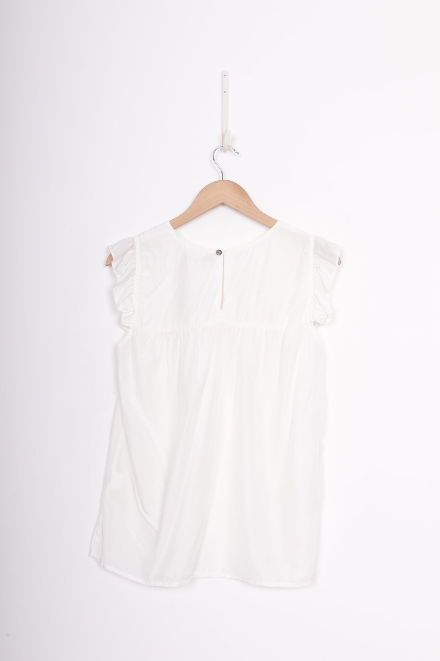 Helen Cherry Womens White Top Size S