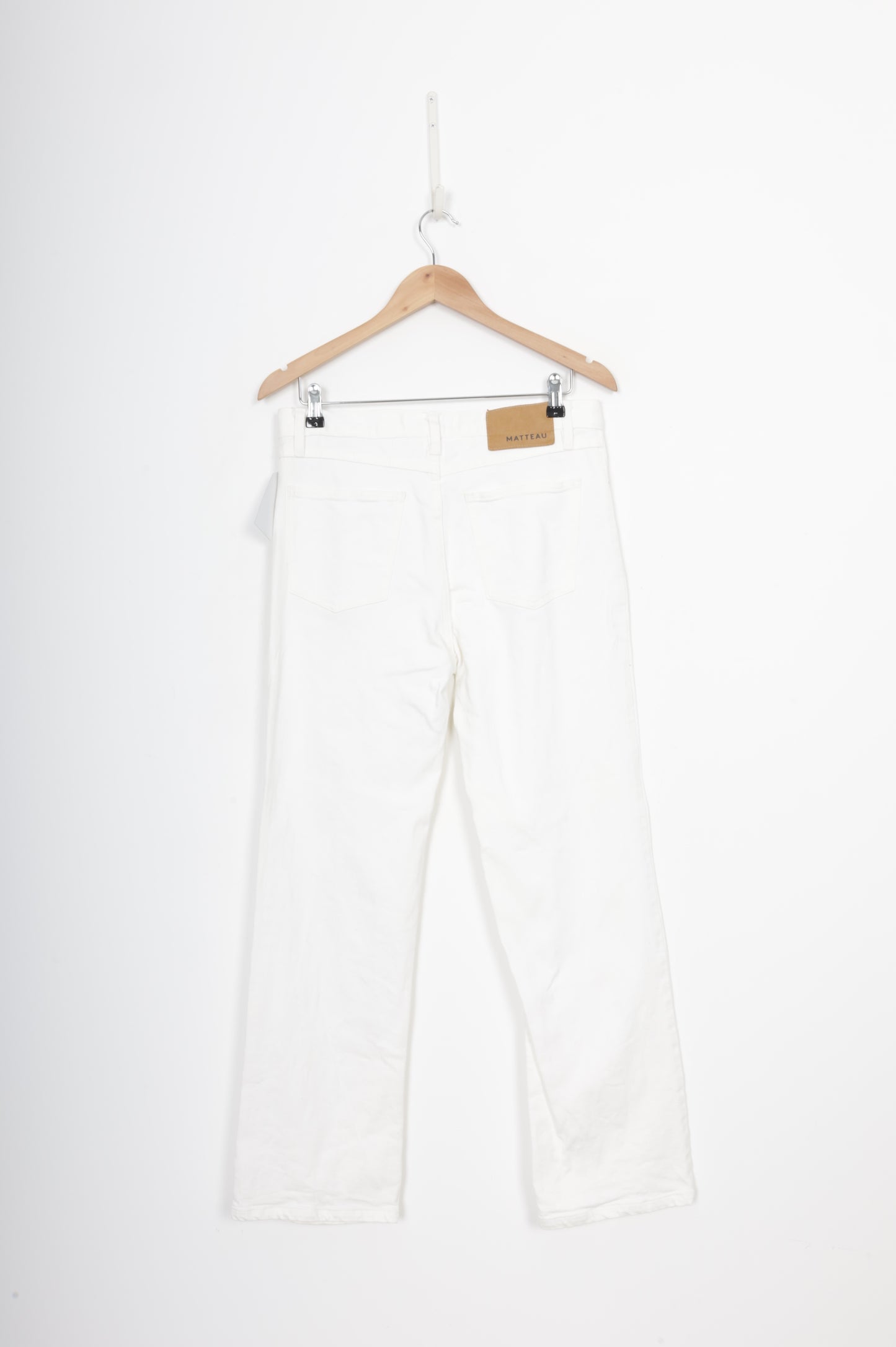 Matteau Womens White Jeans Size 8