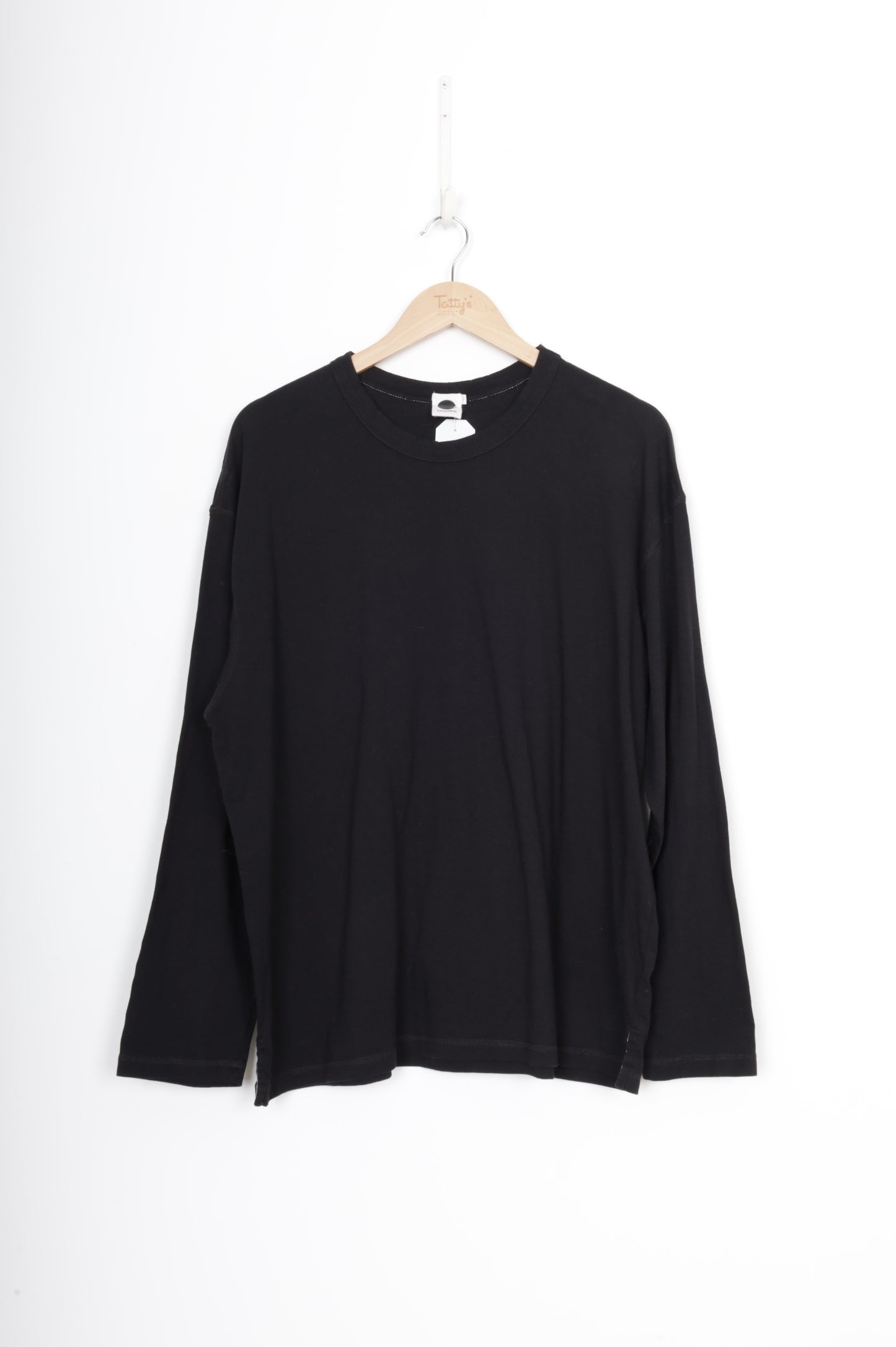 Bassike Mens Black Top Size L